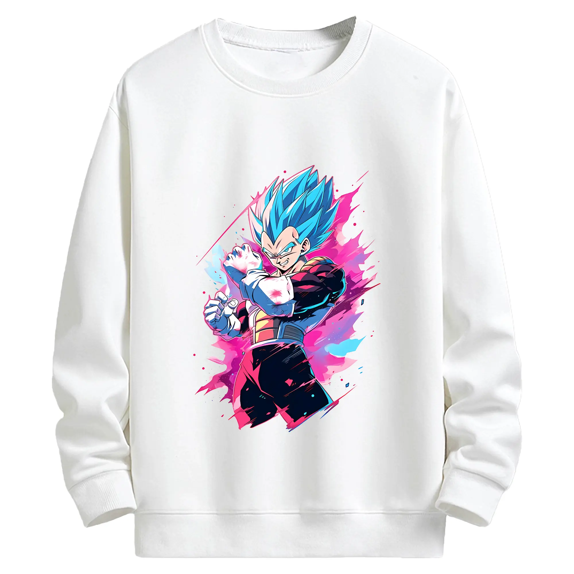 ドラゴンボール グッズ 孫 悟空 - キッズ クルーネックスウェットシャツ ・ フロントプリント ・ 綿80％ ポリエステル20％ ・ 快適 通学 スポーツ 日常使い お散歩用