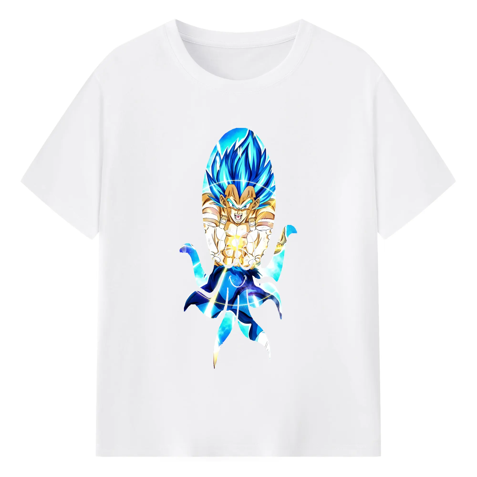 ドラゴンボール グッズ ベジータ - 綿100％ 半袖Tシャツ ・ フロントプリント ・ 快適 通気性 ・ 日常使い 散歩 スポーツ用