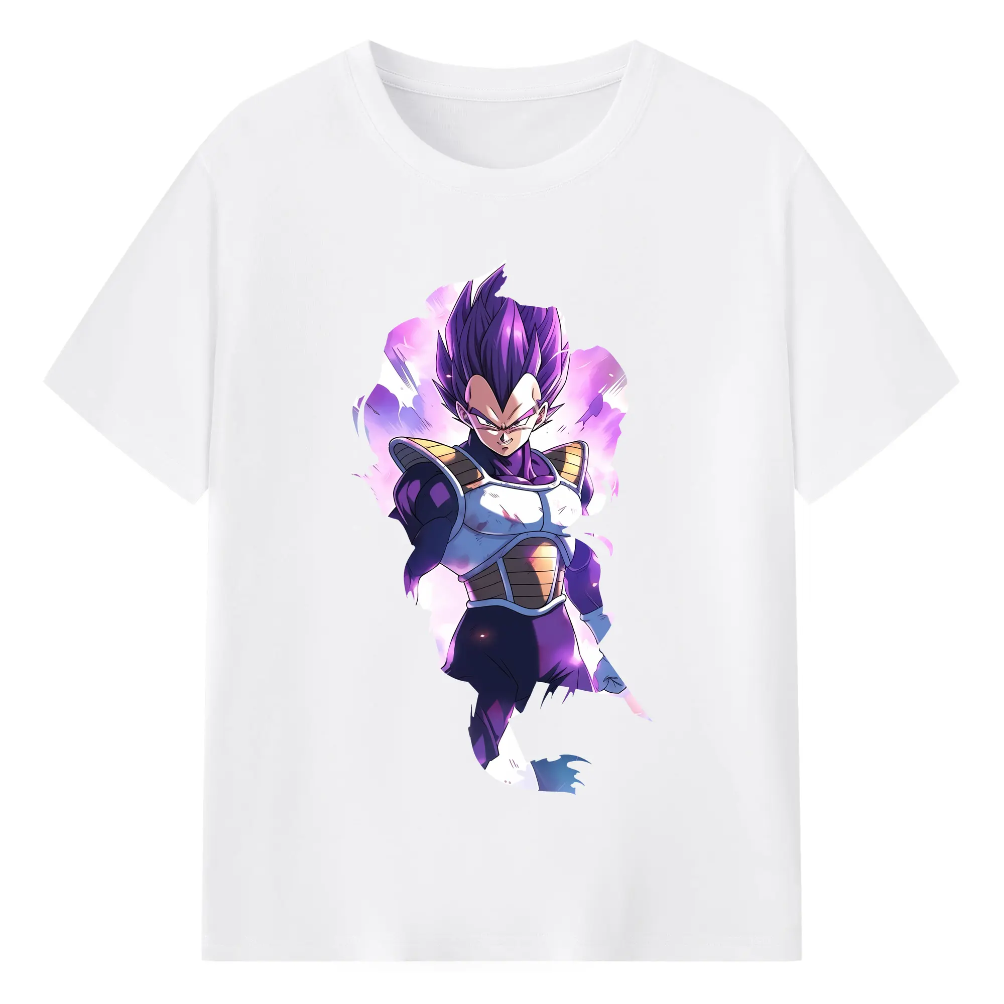 ドラゴンボール グッズ ベジータ - 綿100％ 半袖Tシャツ ・ フロントプリント ・ 快適 通気性 ・ 日常使い 散歩 スポーツ用
