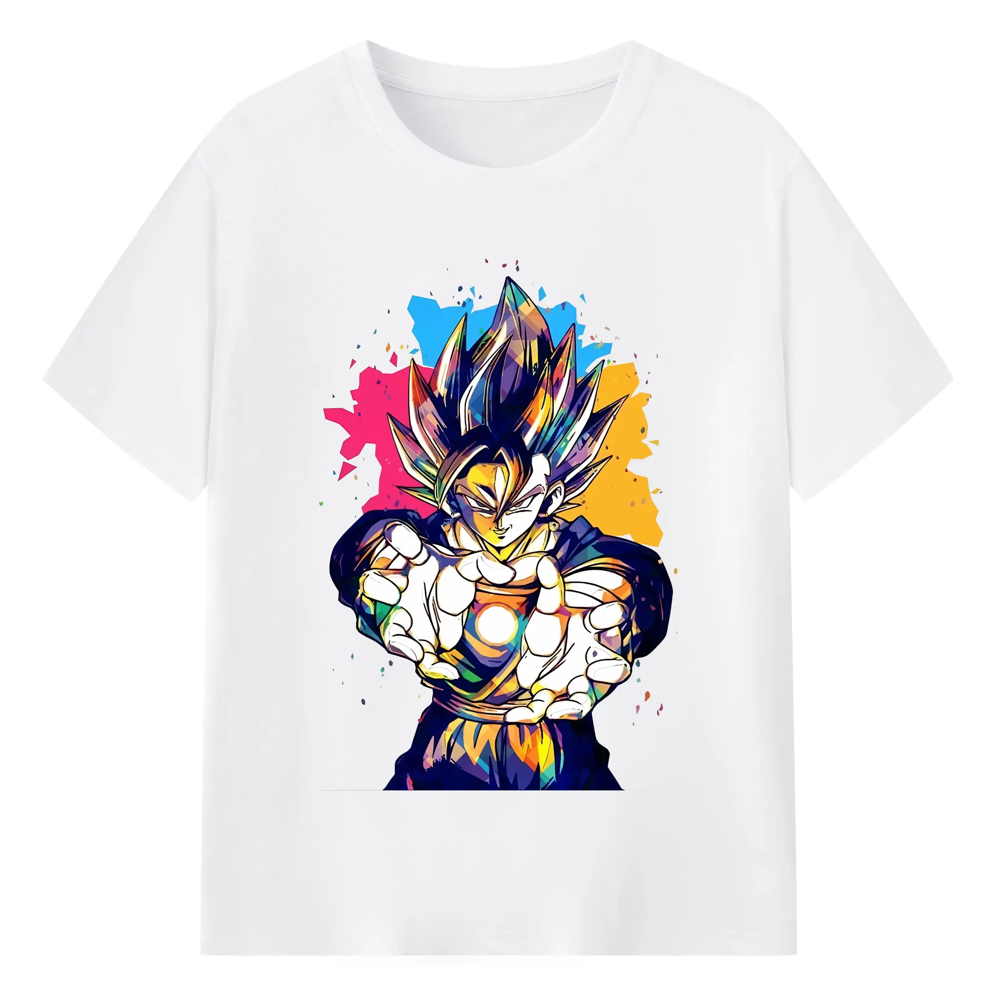 ドラゴンボール グッズ ベジータ - 綿100％ 半袖Tシャツ ・ フロントプリント ・ 快適 通気性 ・ 日常使い 散歩 スポーツ用