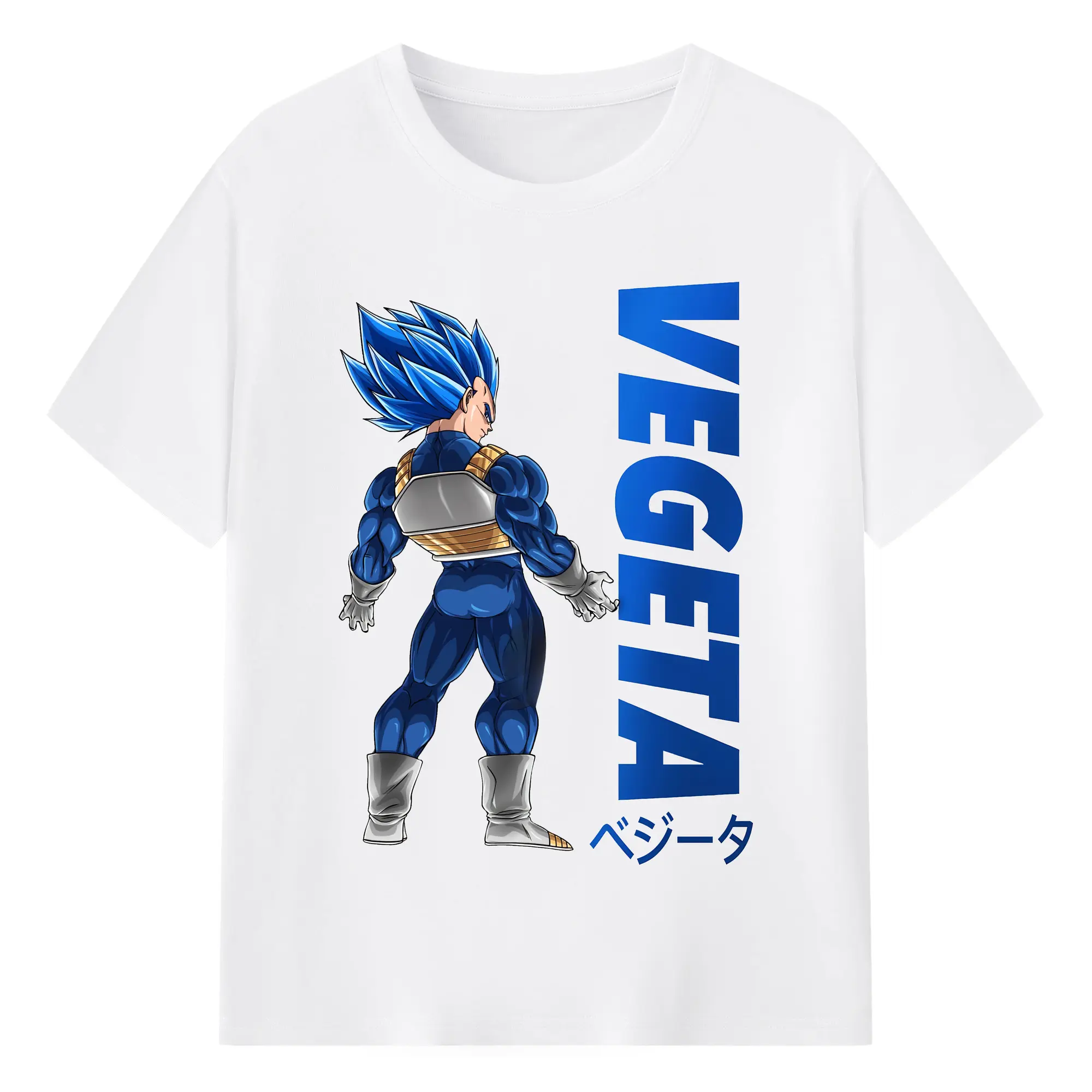 ドラゴンボール グッズ ベジータ - 綿100％ 半袖Tシャツ ・ フロントプリント ・ 快適 通気性 ・ 日常使い 散歩 スポーツ用