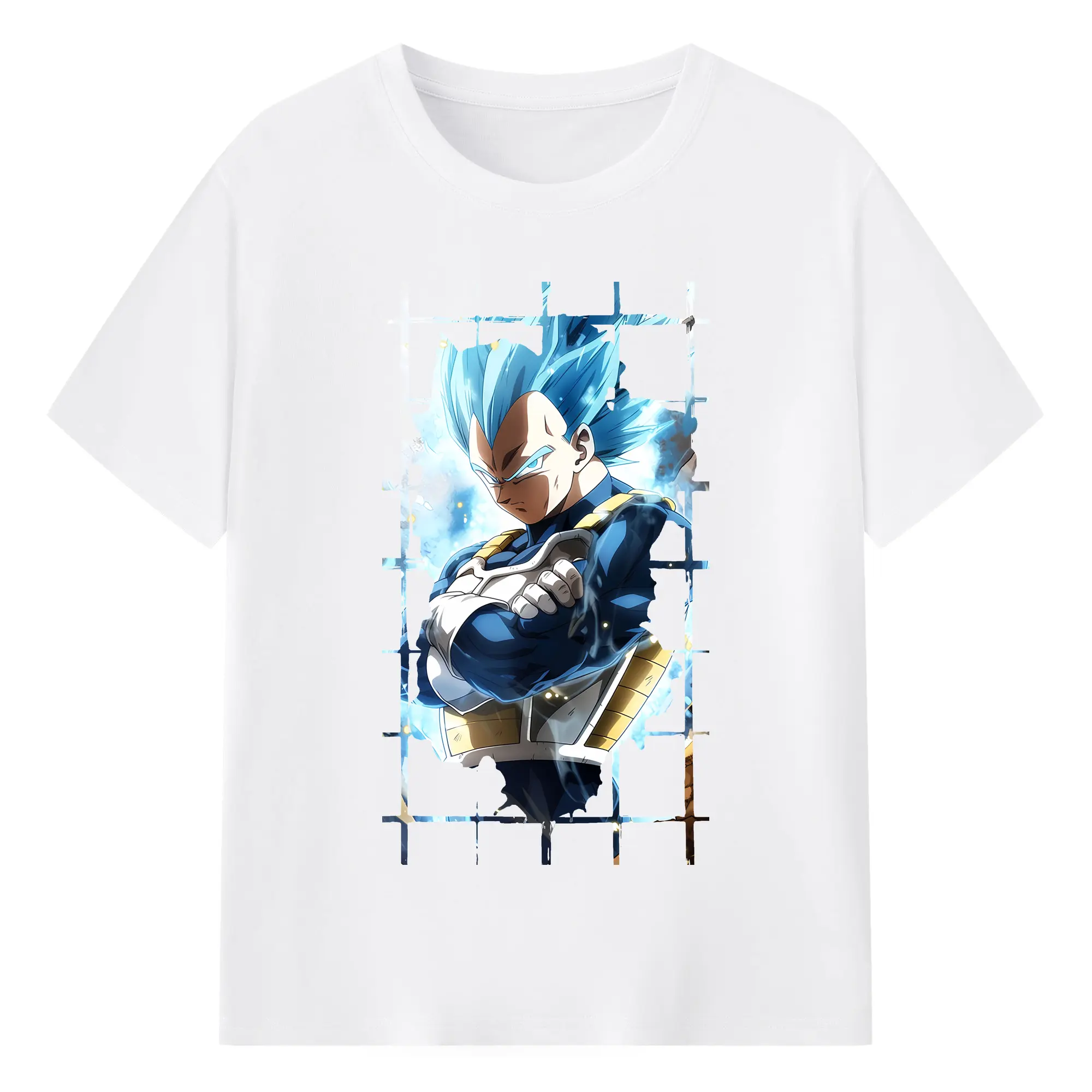ドラゴンボール グッズ ベジータ - 綿100％ 半袖Tシャツ ・ フロントプリント ・ 快適 通気性 ・ 日常使い 散歩 スポーツ用