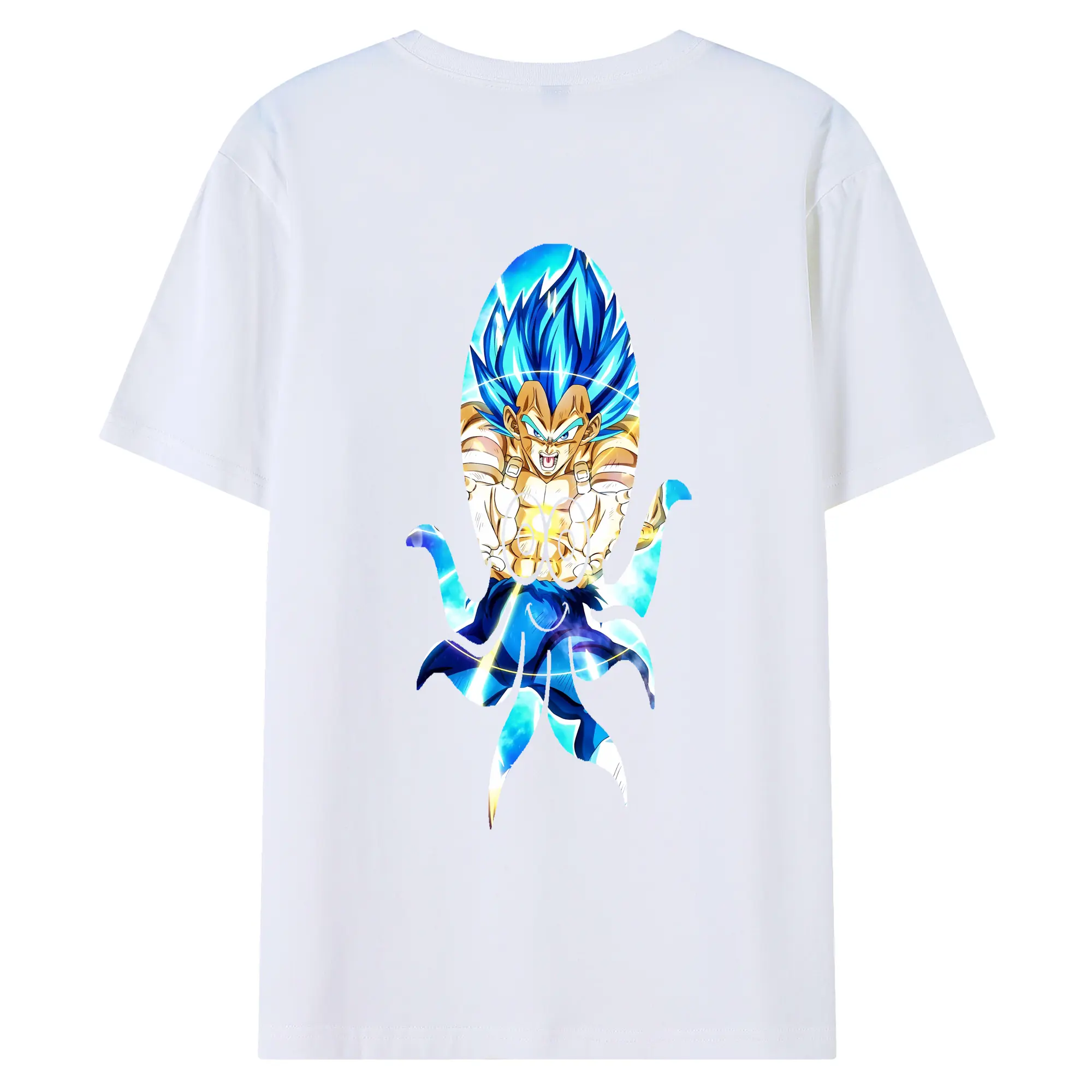 ドラゴンボール グッズ ベジータ - 綿100％ 半袖Tシャツ ・ バックプリント ・ 快適 通気性 ・ 日常使い 散歩 スポーツ用