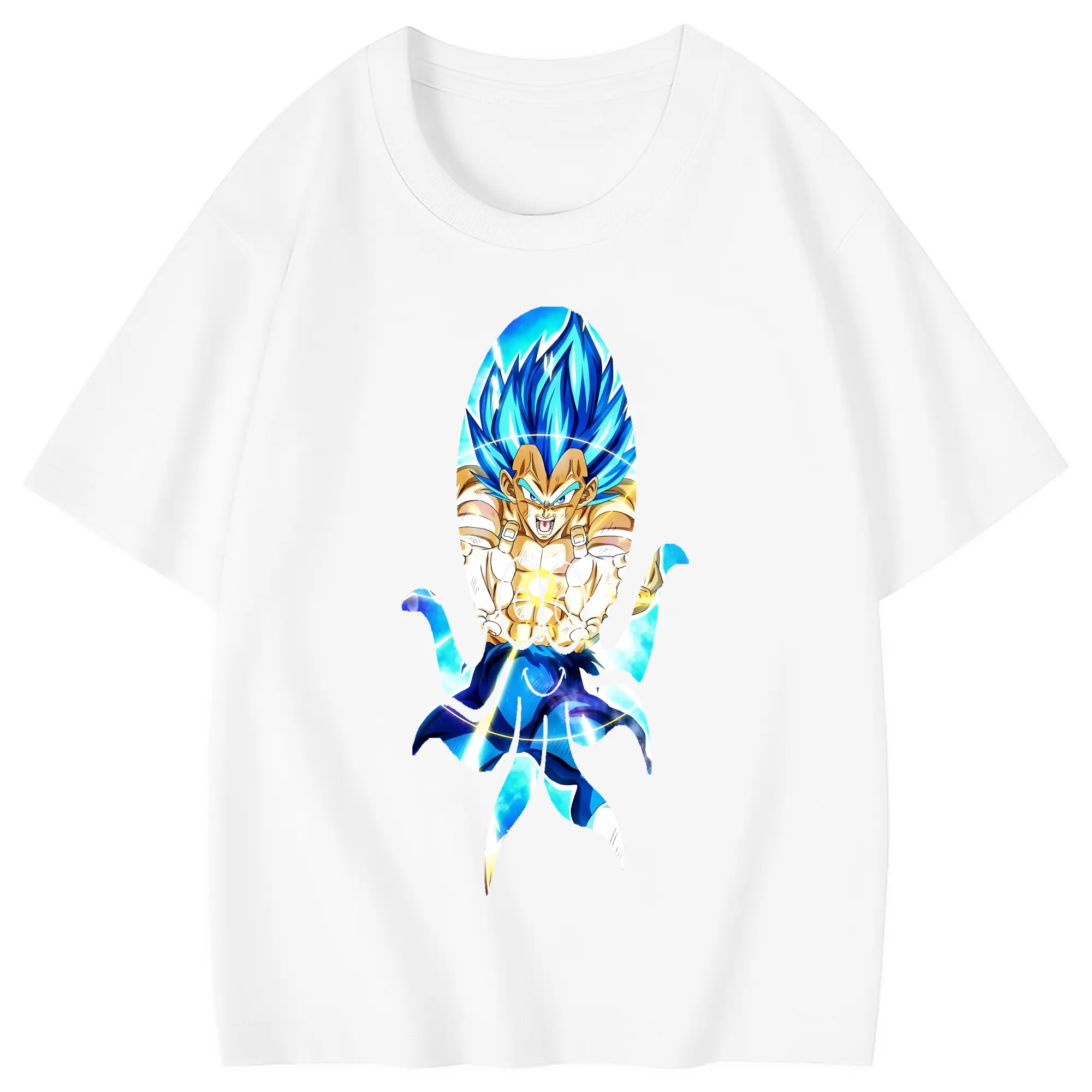 ドラゴンボール グッズ ベジータ - 綿100％ キッズTシャツ ・ フロントプリント ・ 快適 通気性 ・ スポーツ カジュアル 散歩用