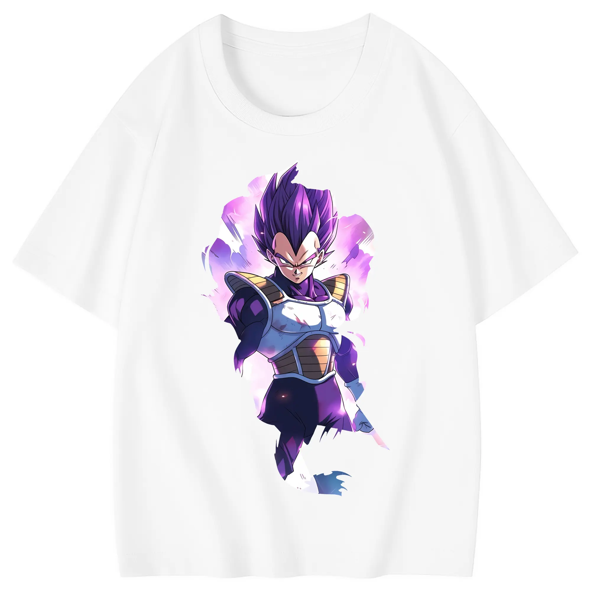 ドラゴンボール グッズ ベジータ - 綿100％ キッズTシャツ ・ フロントプリント ・ 快適 通気性 ・ スポーツ カジュアル 散歩用