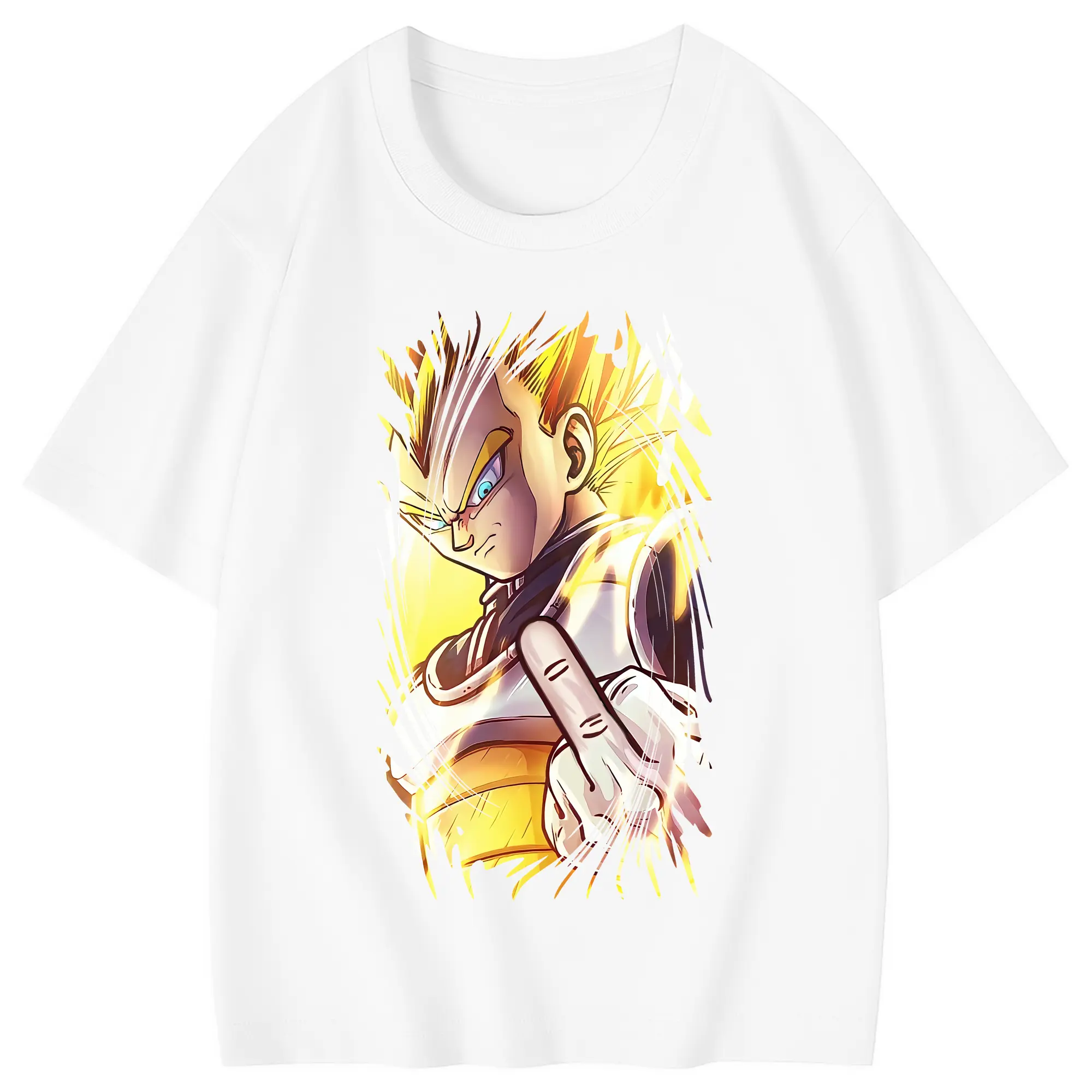 ドラゴンボール グッズ ベジータ - 綿100％ キッズTシャツ ・ フロントプリント ・ 快適 通気性 ・ スポーツ カジュアル 散歩用