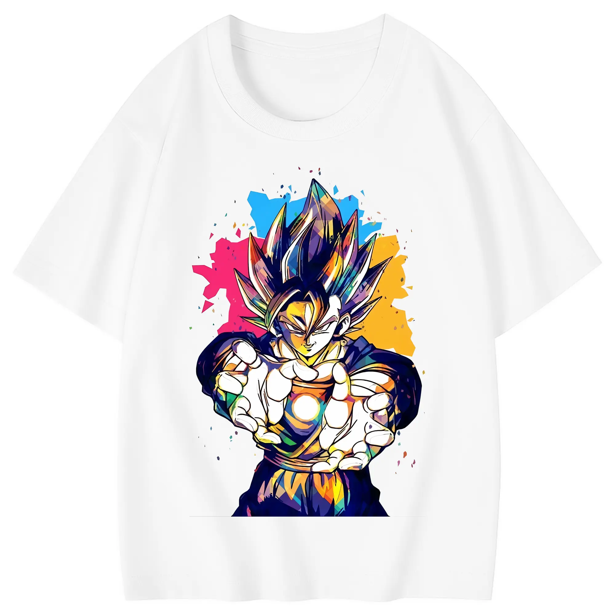 ドラゴンボール グッズ ベジータ - 綿100％ キッズTシャツ ・ フロントプリント ・ 快適 通気性 ・ スポーツ カジュアル 散歩用