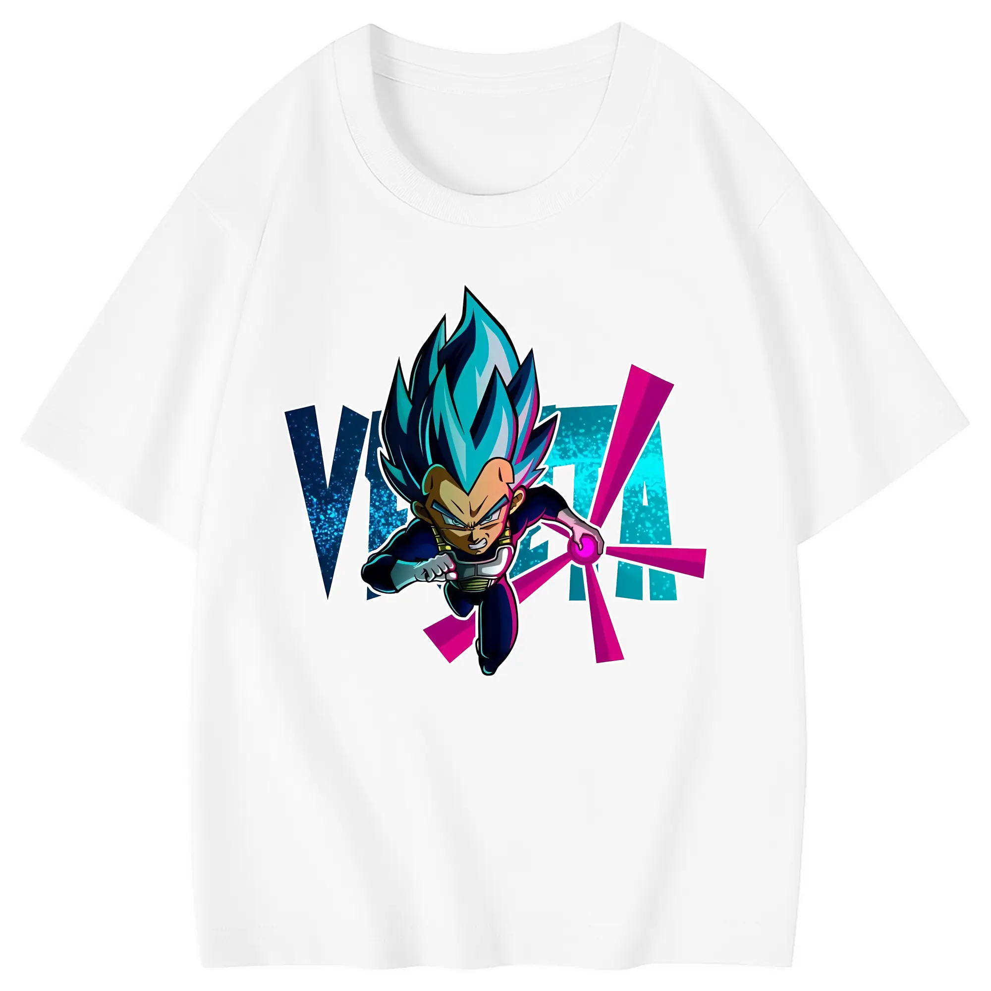 ドラゴンボール グッズ ベジータ - 綿100％ キッズTシャツ ・ フロントプリント ・ 快適 通気性 ・ スポーツ カジュアル 散歩用