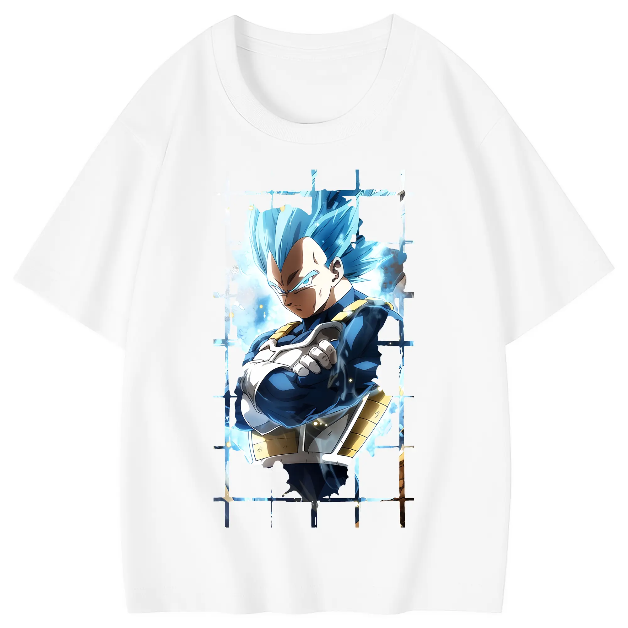 ドラゴンボール グッズ ベジータ - 綿100％ キッズTシャツ ・ フロントプリント ・ 快適 通気性 ・ スポーツ カジュアル 散歩用