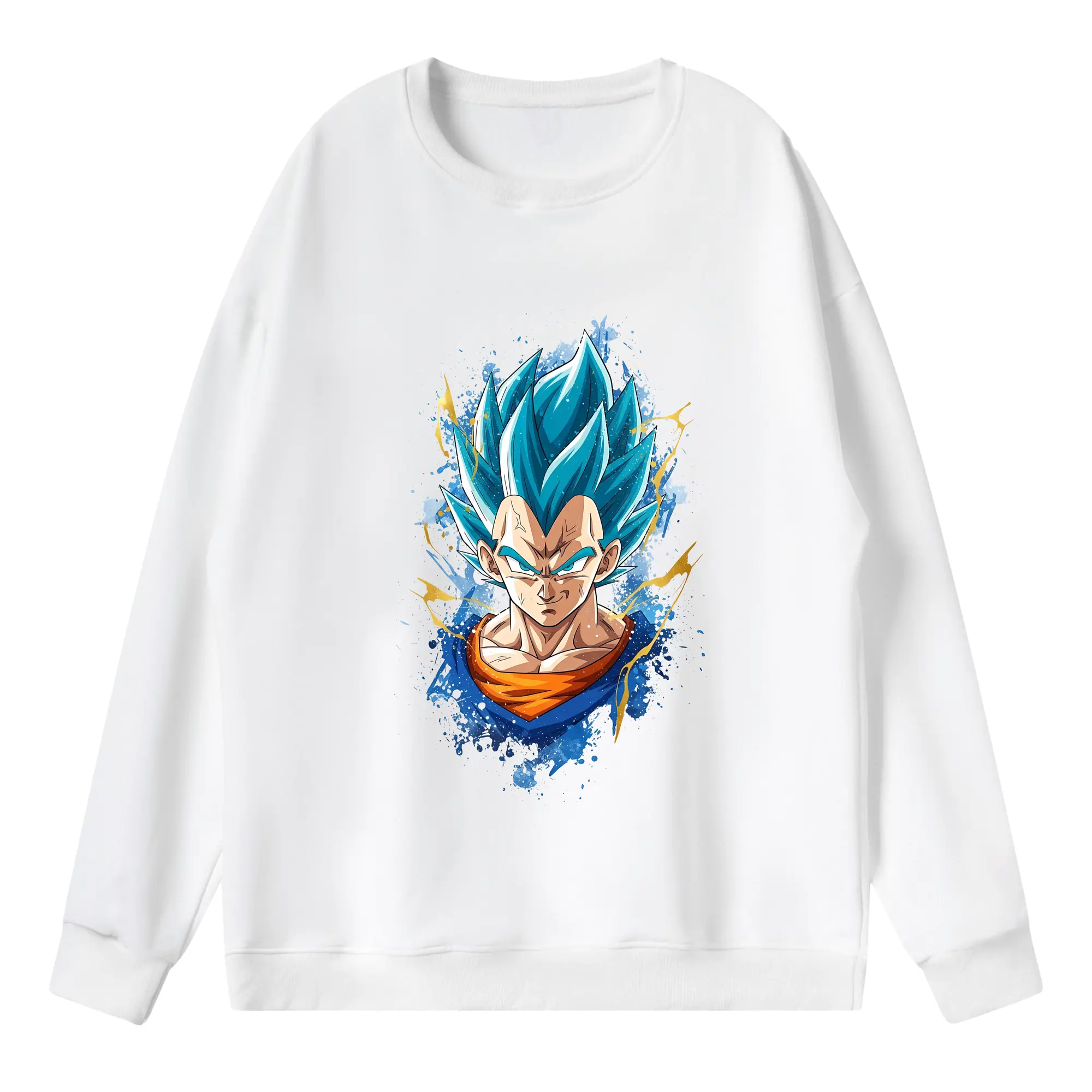 ドラゴンボール グッズ ベジータ - 薄手 クルーネック スウェット 裏毛260g · ポリエステル 春秋向け カジュアル 男女兼用 · トレーナー デイリー スポーツ 散歩に最適