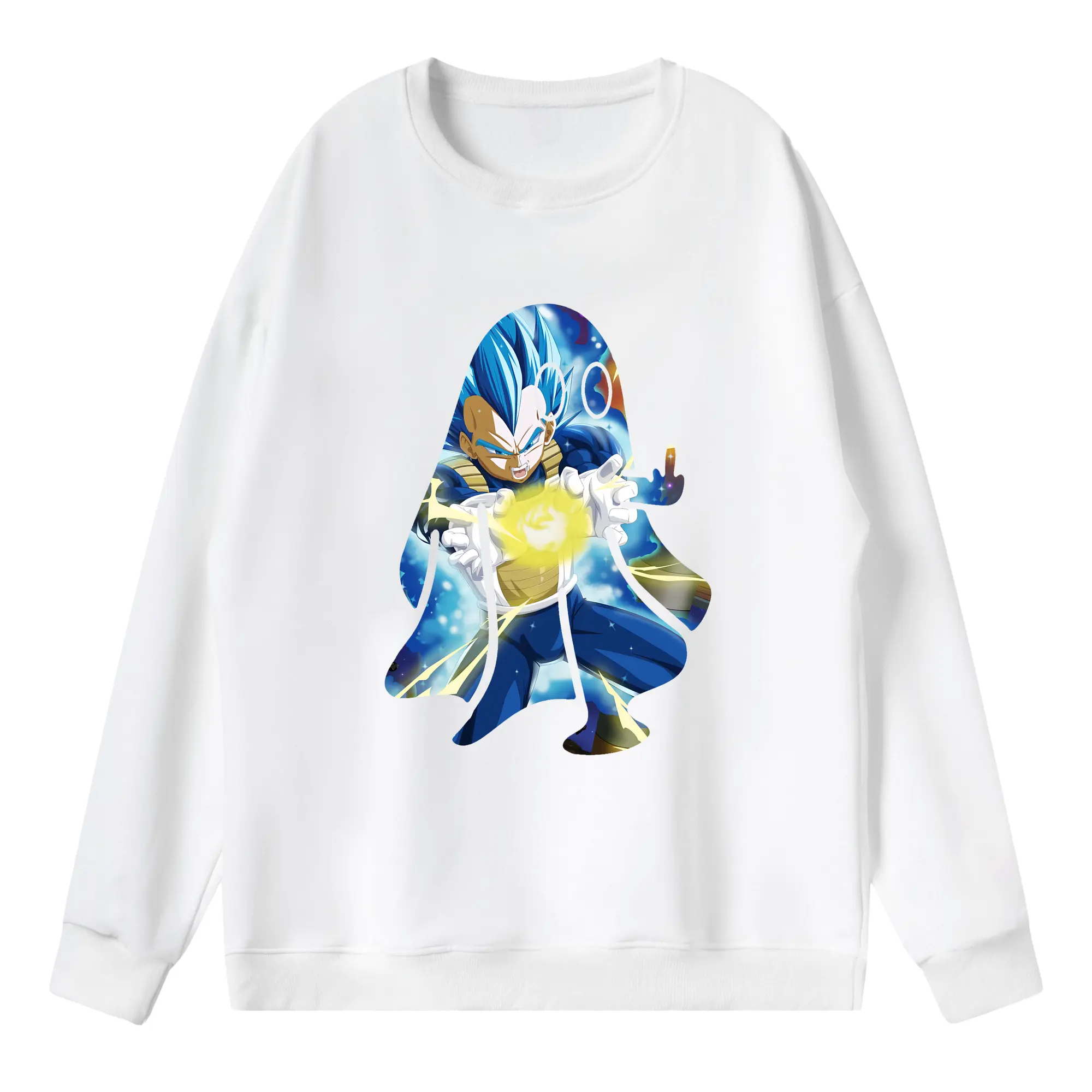ドラゴンボール グッズ ベジータ - 薄手 クルーネック スウェット 裏毛260g · ポリエステル 春秋向け カジュアル 男女兼用 · トレーナー デイリー スポーツ 散歩に最適