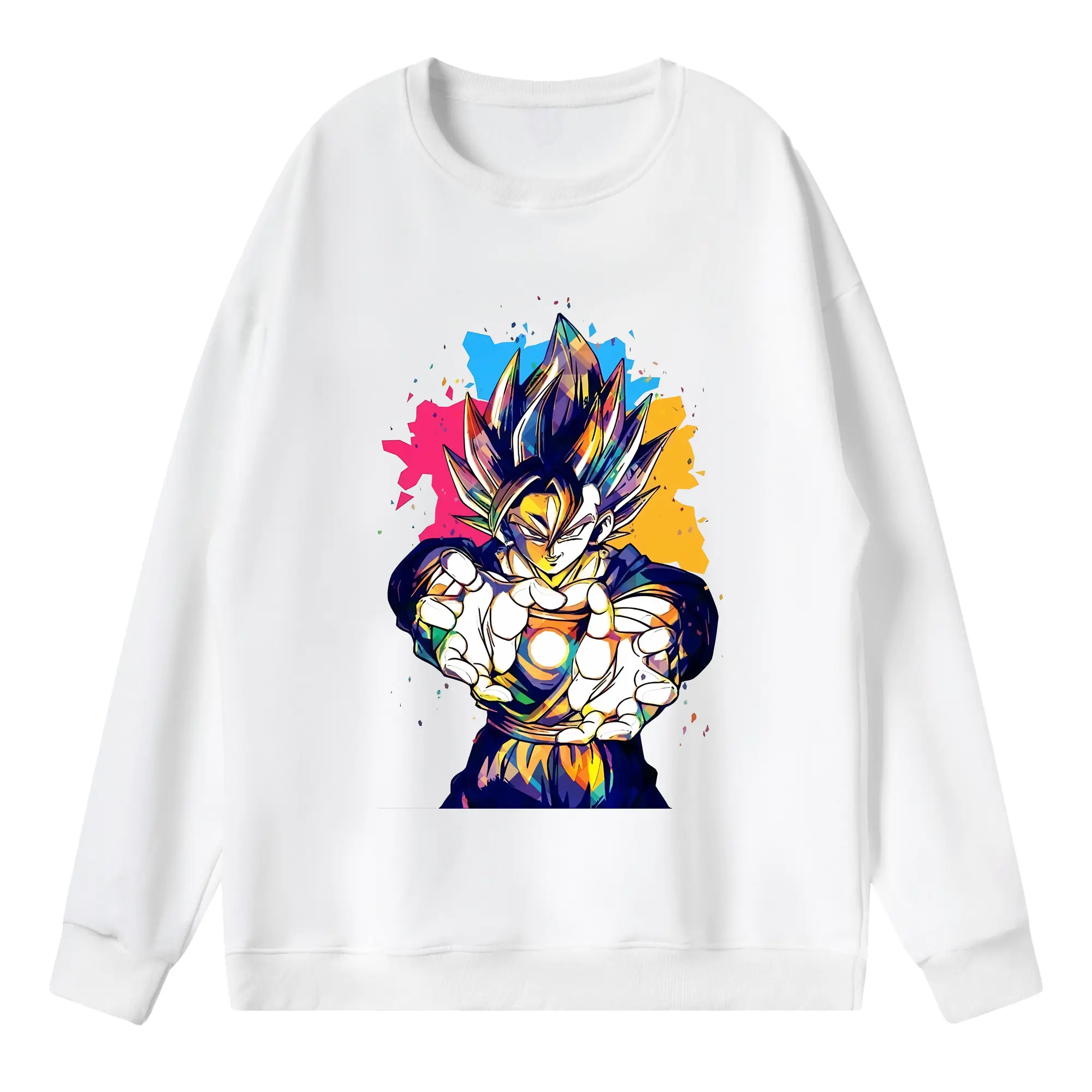 ドラゴンボール グッズ ベジータ - 薄手 クルーネック スウェット 裏毛260g · ポリエステル 春秋向け カジュアル 男女兼用 · トレーナー デイリー スポーツ 散歩に最適