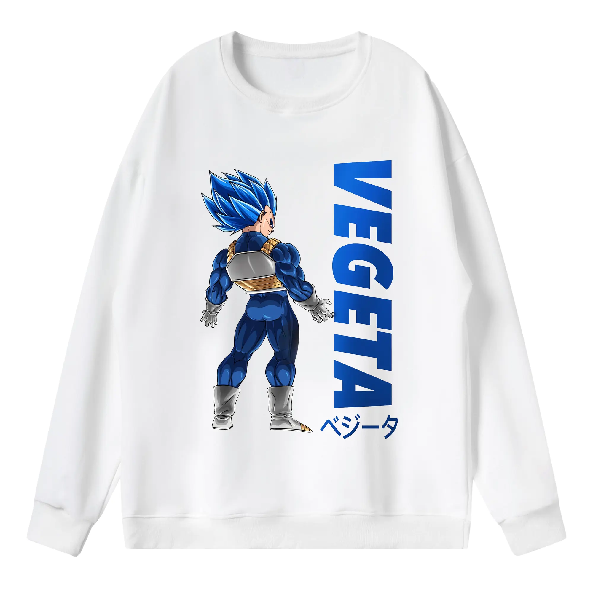 ドラゴンボール グッズ ベジータ - 薄手 クルーネック スウェット 裏毛260g · ポリエステル 春秋向け カジュアル 男女兼用 · トレーナー デイリー スポーツ 散歩に最適