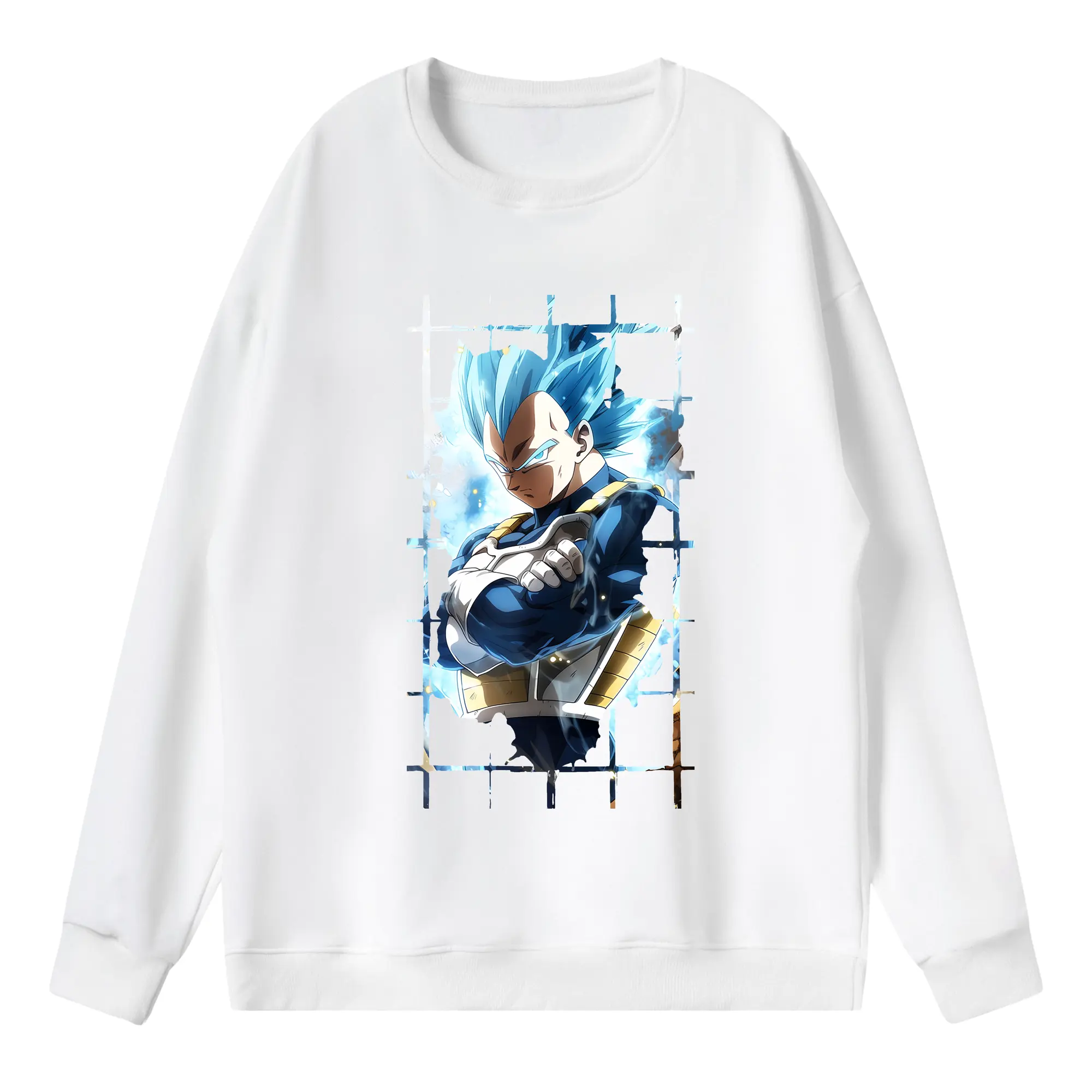 ドラゴンボール グッズ ベジータ - 薄手 クルーネック スウェット 裏毛260g · ポリエステル 春秋向け カジュアル 男女兼用 · トレーナー デイリー スポーツ 散歩に最適