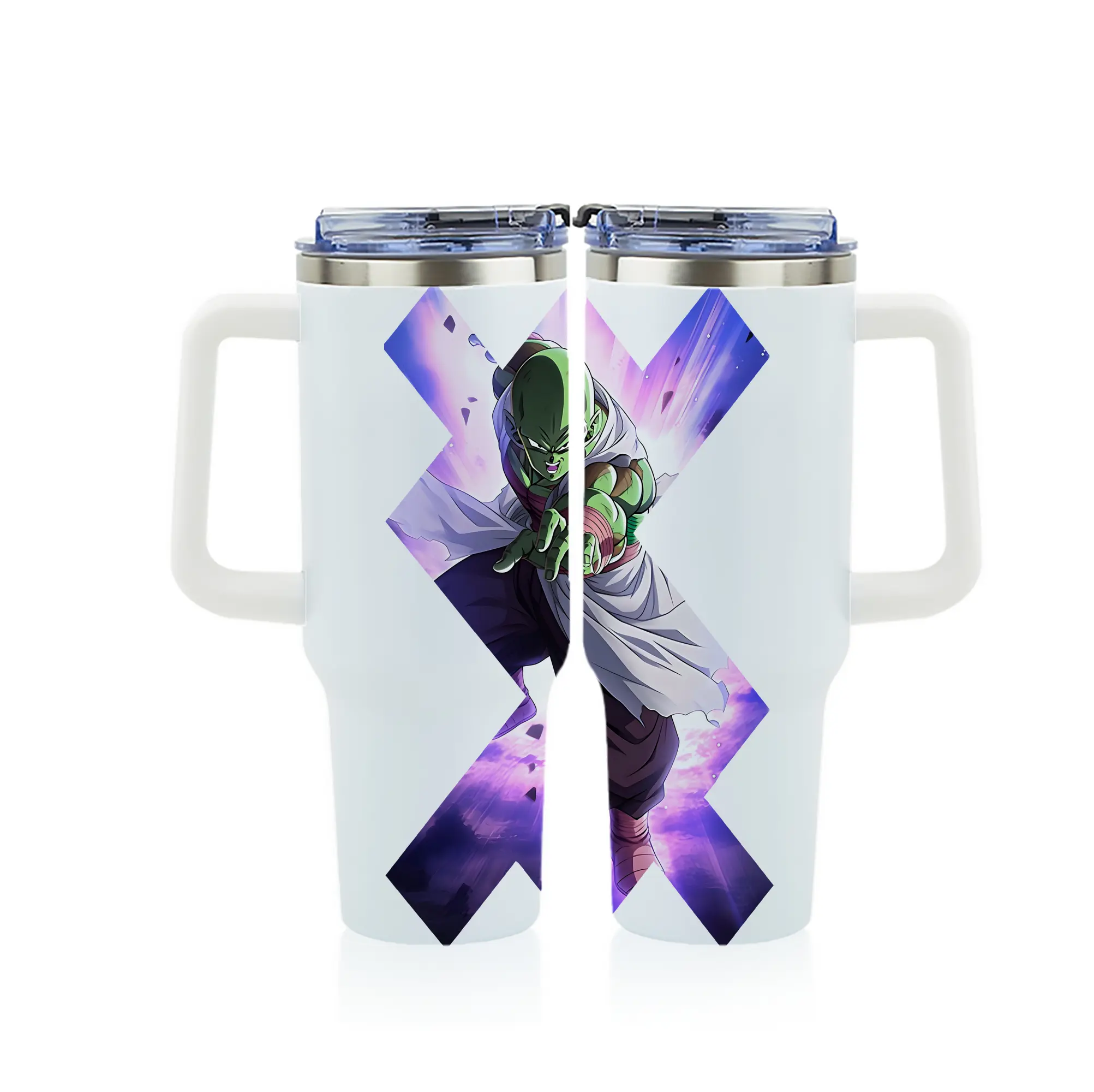 ドラゴンボール グッズ ピッコロ - 1200mL フルプリント車用タンブラー ・ 304ステンレス 内側 ・ 201ステンレス 外側 ・ 保温 保冷 ・ 通勤 ドライブ アウトドア用