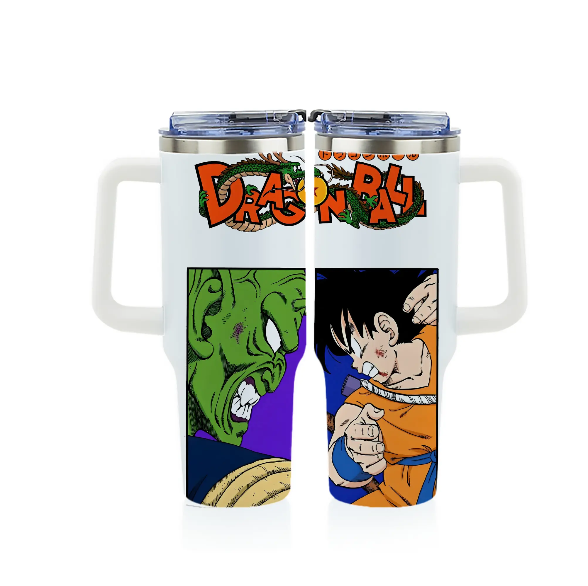 ドラゴンボール グッズ ピッコロ - 1200mL フルプリント車用タンブラー ・ 304ステンレス 内側 ・ 201ステンレス 外側 ・ 保温 保冷 ・ 通勤 ドライブ アウトドア用