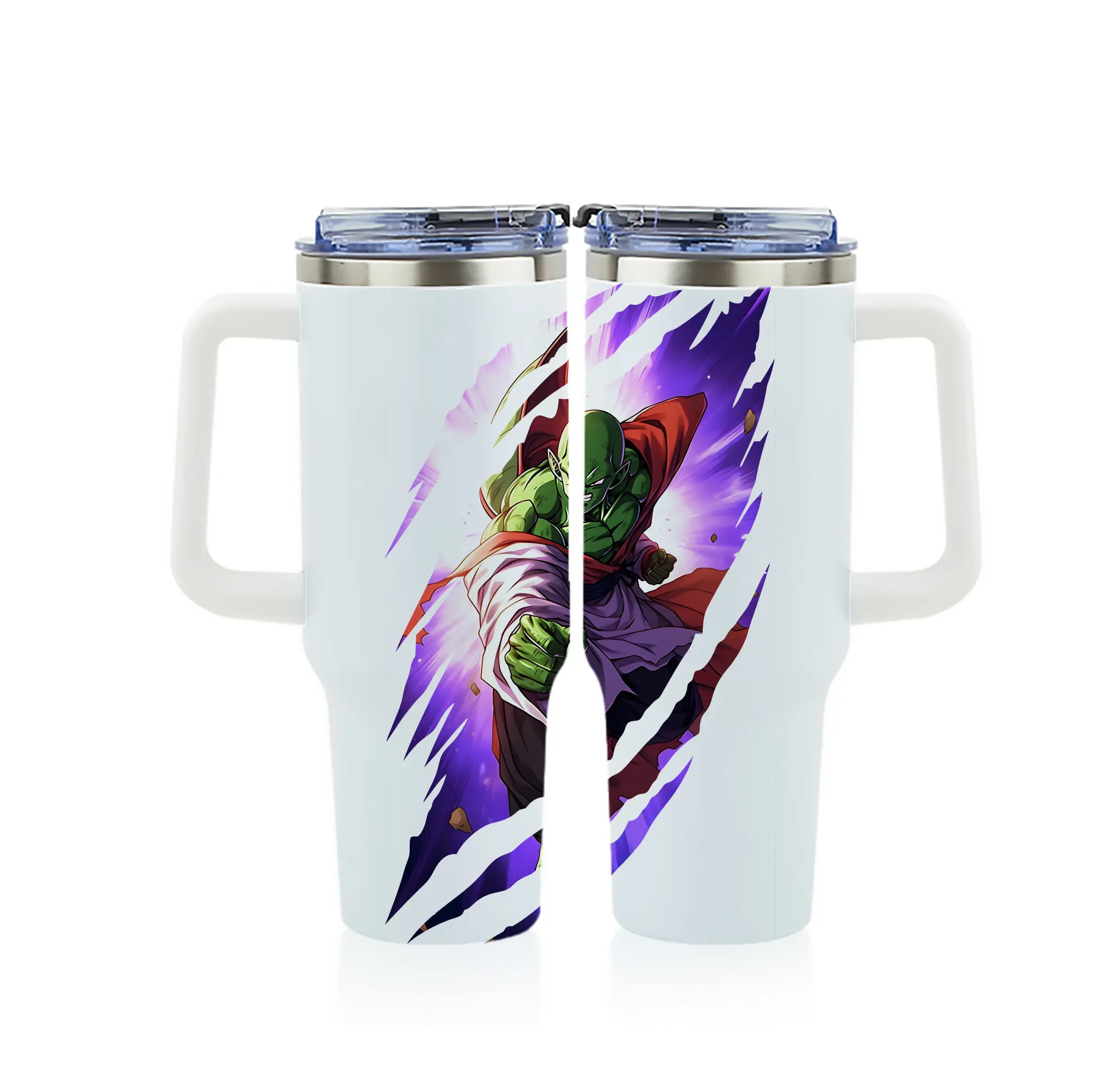 ドラゴンボール グッズ ピッコロ - 1200mL フルプリント車用タンブラー ・ 304ステンレス 内側 ・ 201ステンレス 外側 ・ 保温 保冷 ・ 通勤 ドライブ アウトドア用