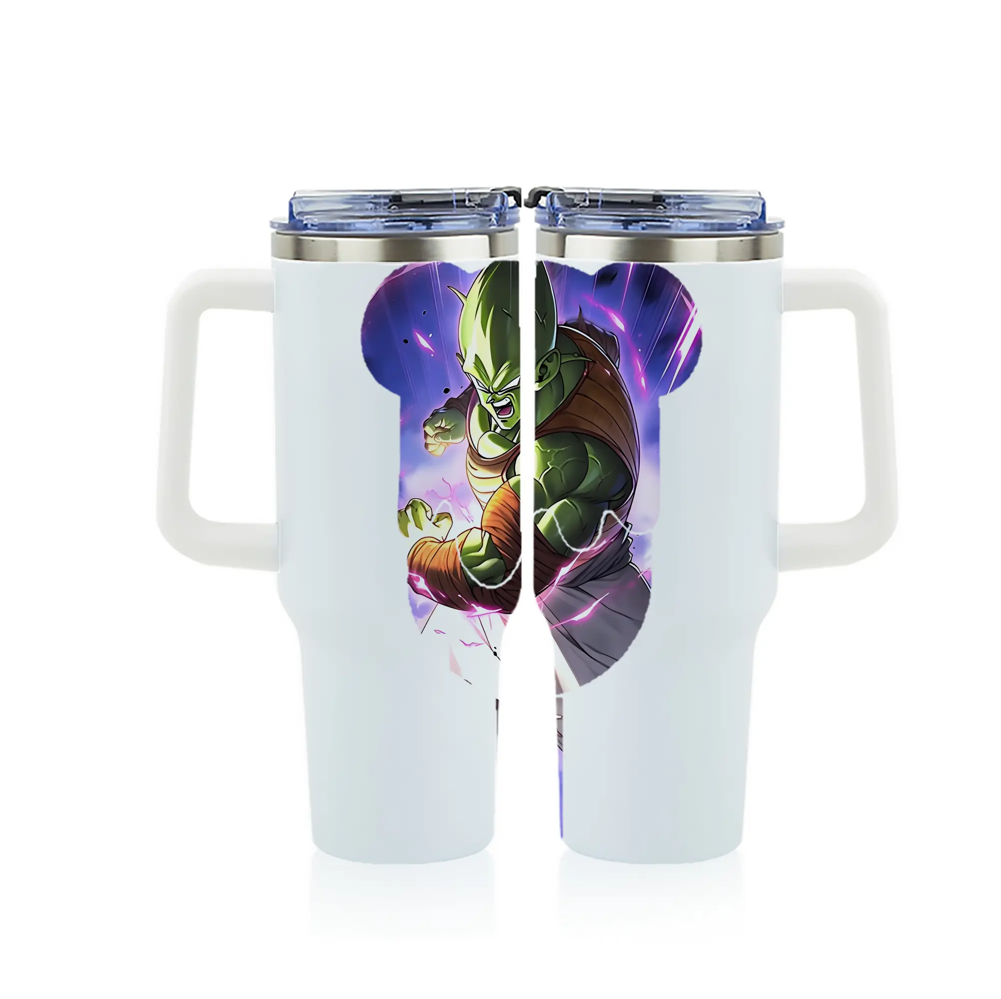 ドラゴンボール グッズ ピッコロ - 1200mL フルプリント車用タンブラー ・ 304ステンレス 内側 ・ 201ステンレス 外側 ・ 保温 保冷 ・ 通勤 ドライブ アウトドア用