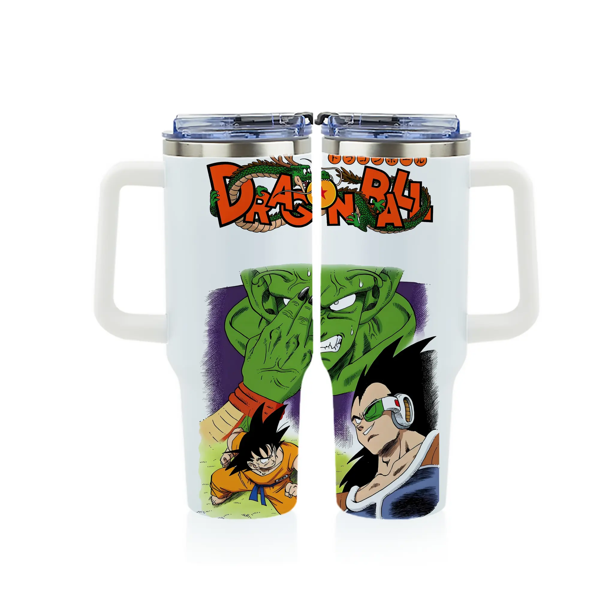 ドラゴンボール グッズ ピッコロ - 1200mL フルプリント車用タンブラー ・ 304ステンレス 内側 ・ 201ステンレス 外側 ・ 保温 保冷 ・ 通勤 ドライブ アウトドア用