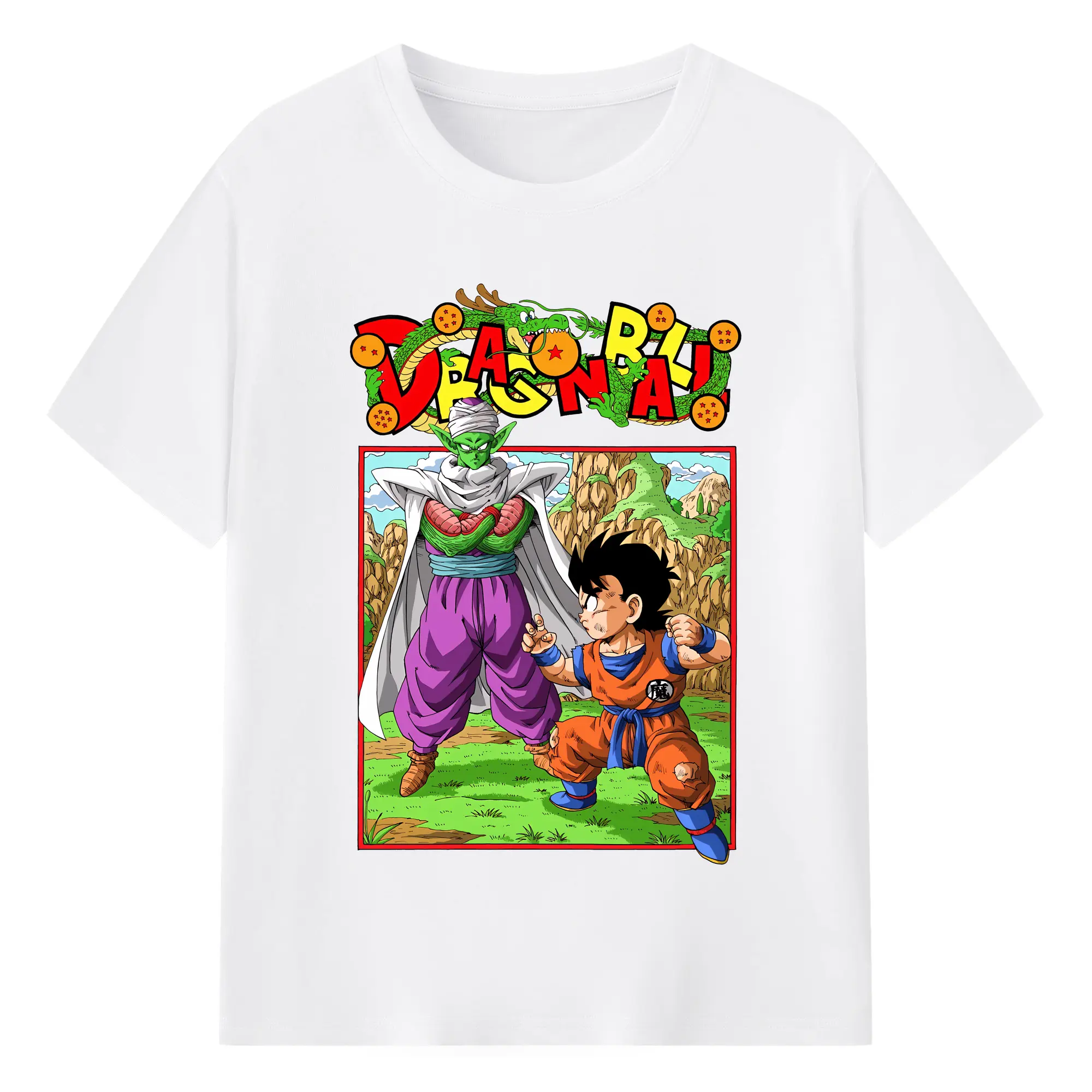 ドラゴンボール グッズ ピッコロ - 綿100％ 半袖Tシャツ ・ フロントプリント ・ 快適 通気性 ・ 日常使い 散歩 スポーツ用