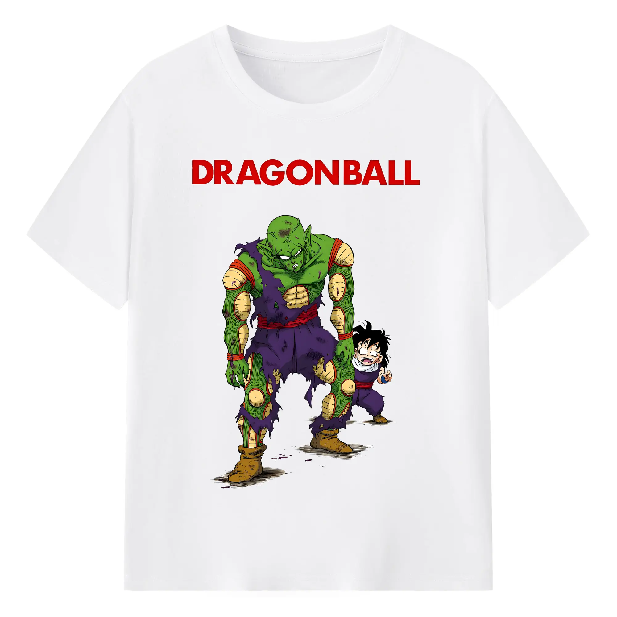 ドラゴンボール グッズ ピッコロ - 綿100％ 半袖Tシャツ ・ フロントプリント ・ 快適 通気性 ・ 日常使い 散歩 スポーツ用