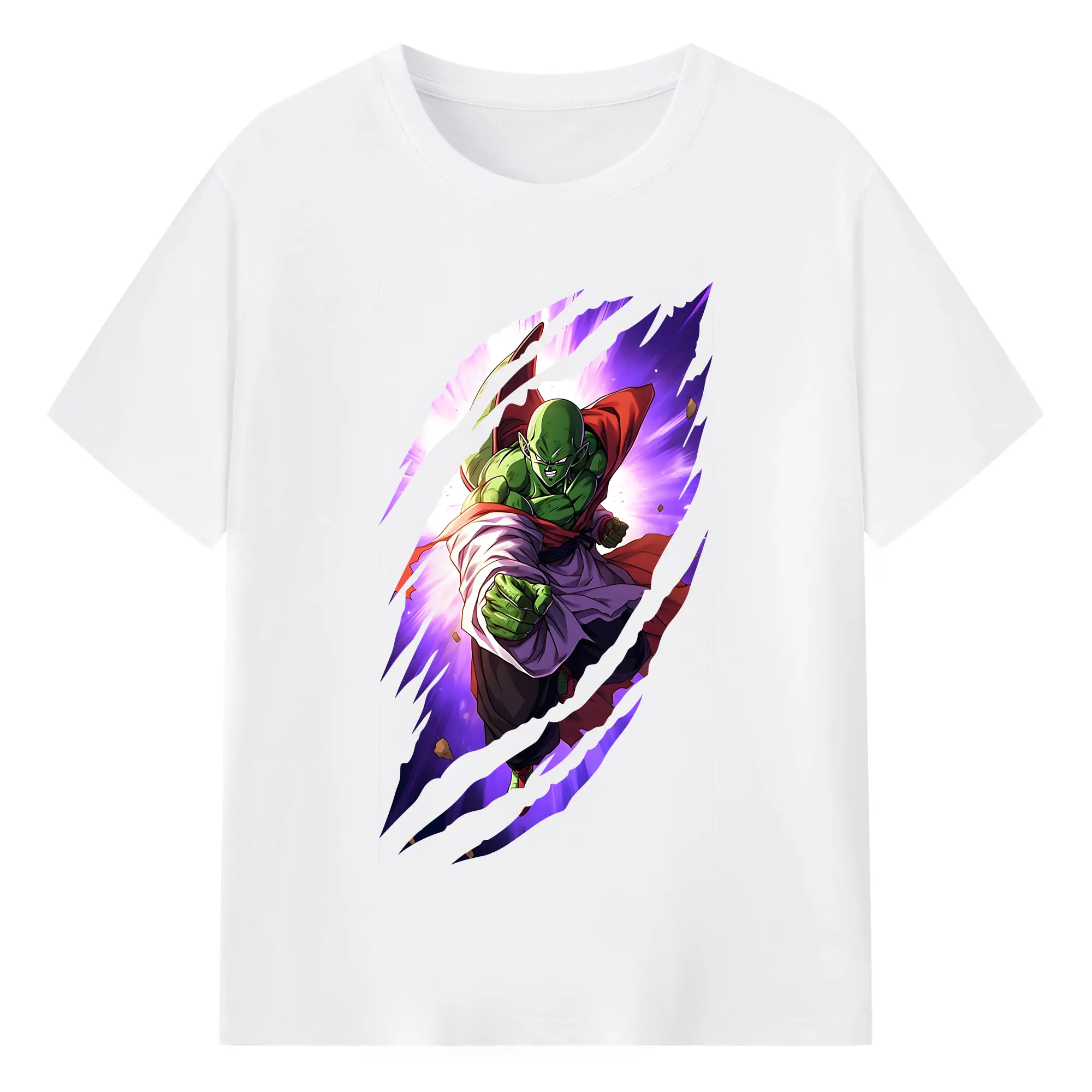 ドラゴンボール グッズ ピッコロ - 綿100％ 半袖Tシャツ ・ フロントプリント ・ 快適 通気性 ・ 日常使い 散歩 スポーツ用