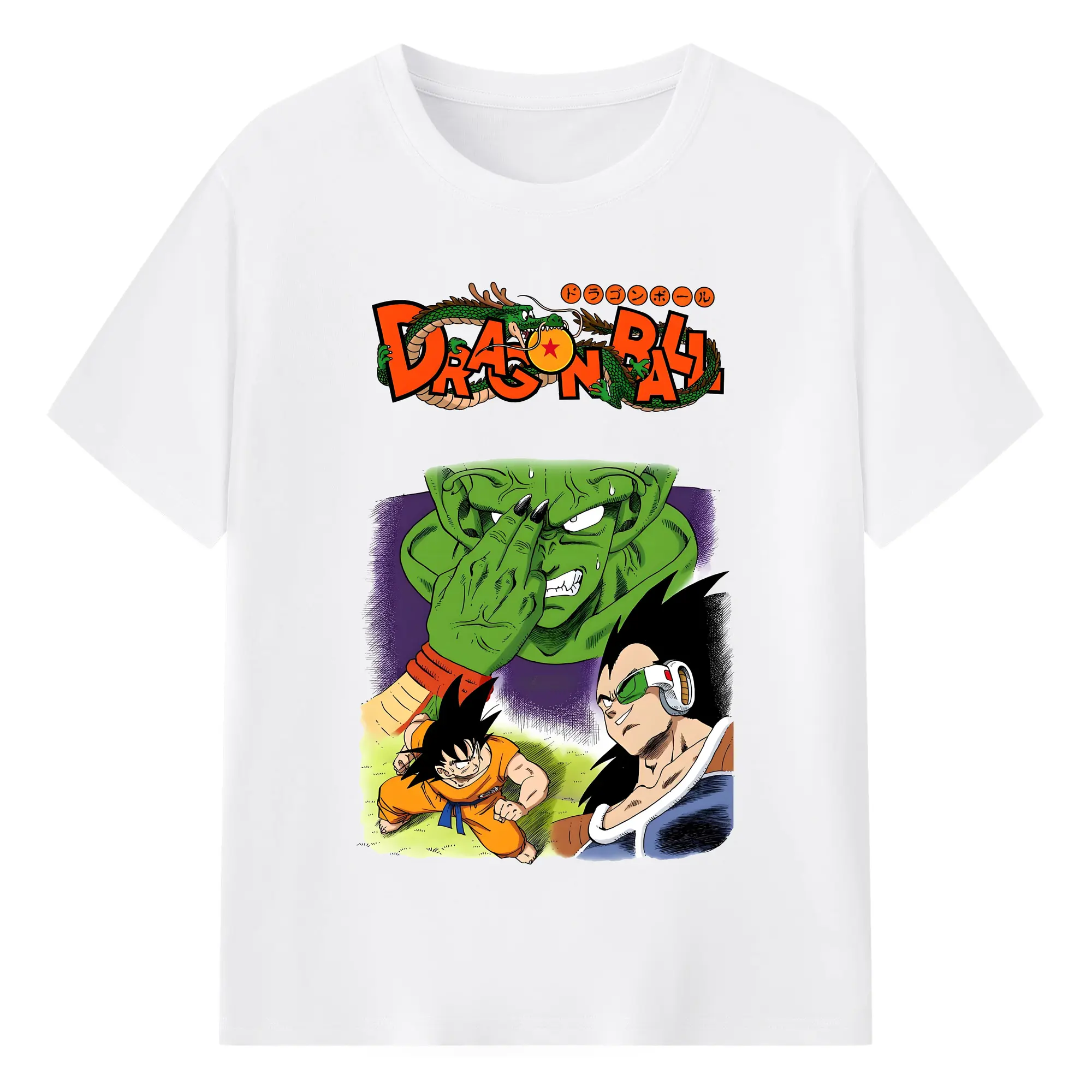 ドラゴンボール グッズ ピッコロ - 綿100％ 半袖Tシャツ ・ フロントプリント ・ 快適 通気性 ・ 日常使い 散歩 スポーツ用