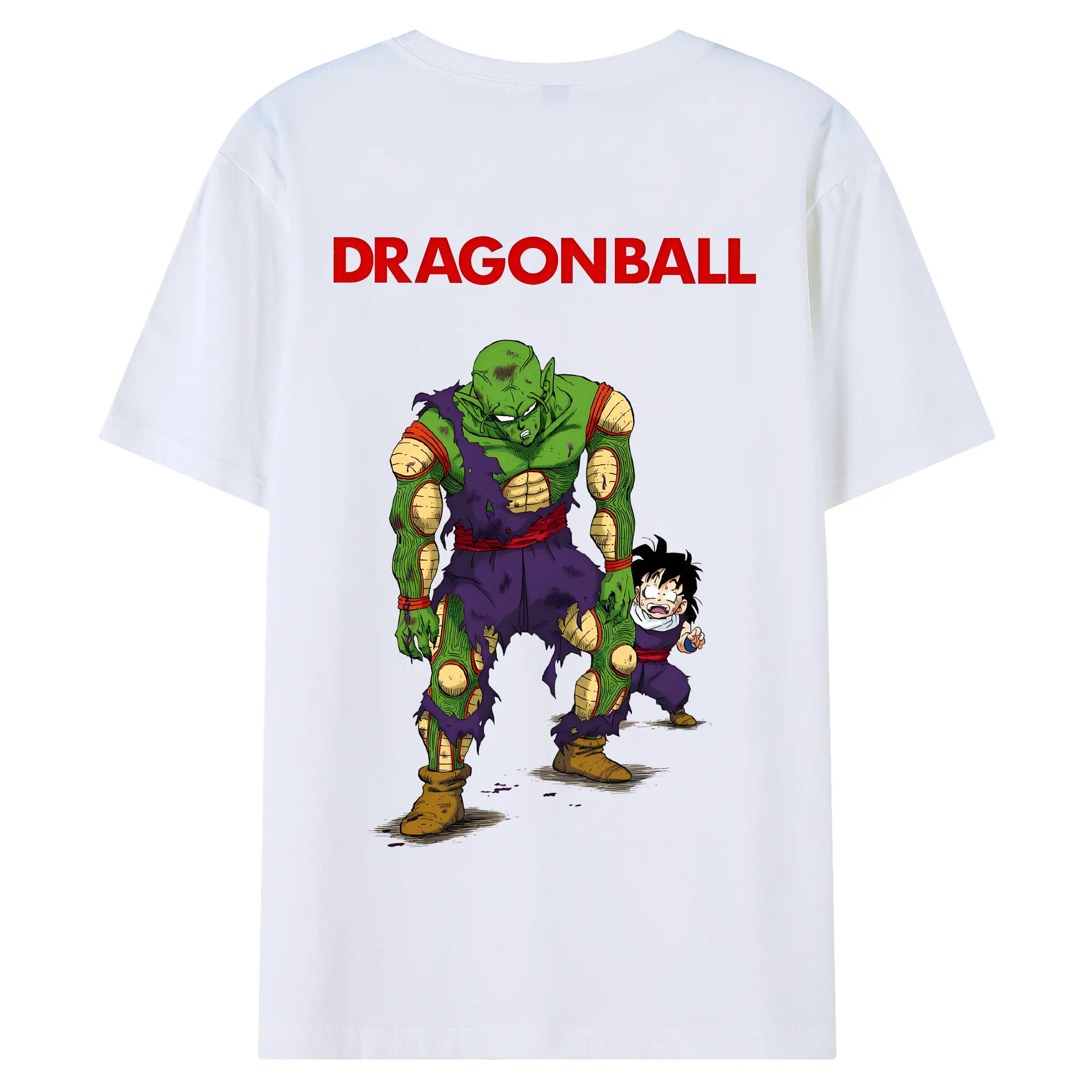 ドラゴンボール グッズ ピッコロ - 綿100％ 半袖Tシャツ ・ バックプリント ・ 快適 通気性 ・ 日常使い 散歩 スポーツ用