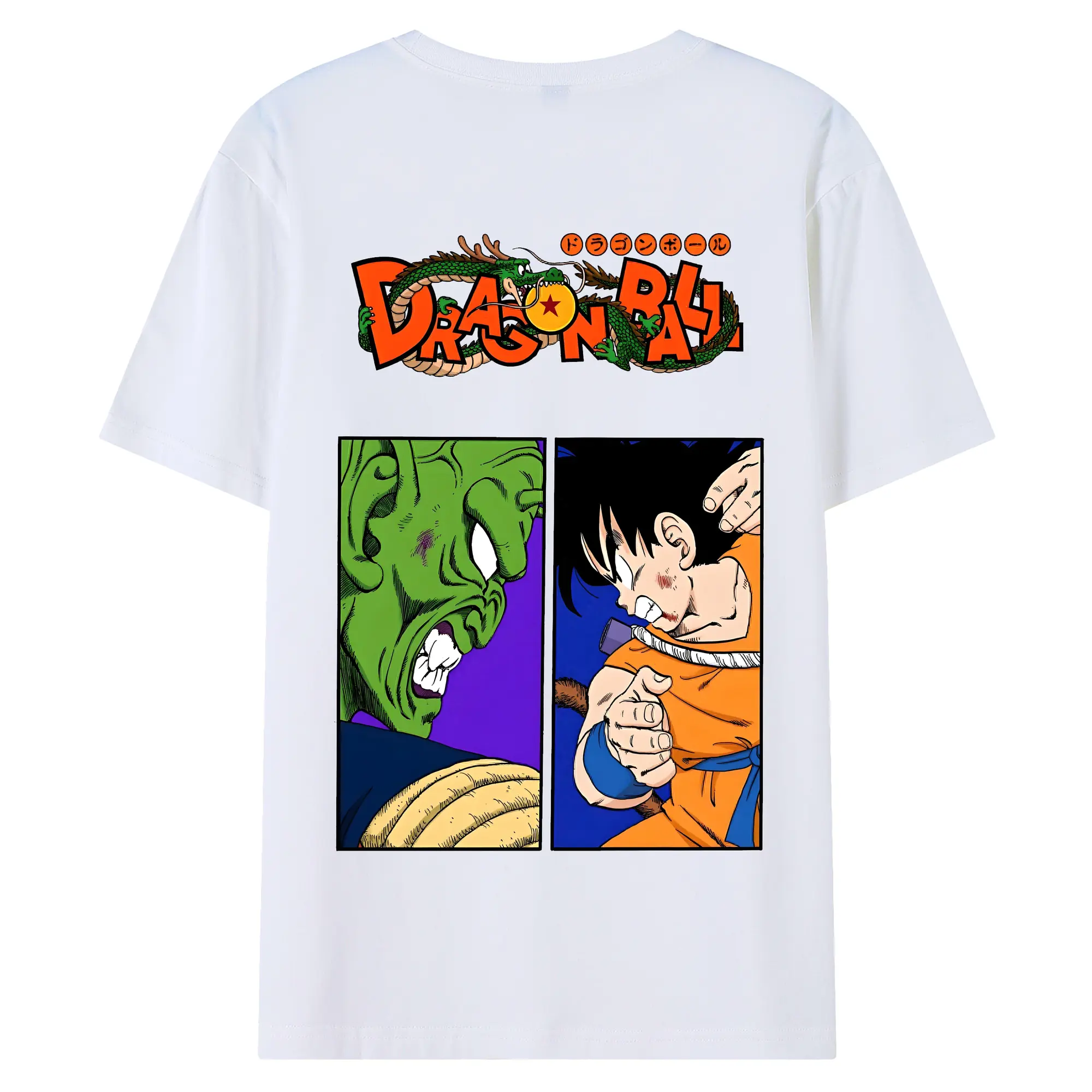 ドラゴンボール グッズ ピッコロ - 綿100％ 半袖Tシャツ ・ バックプリント ・ 快適 通気性 ・ 日常使い 散歩 スポーツ用