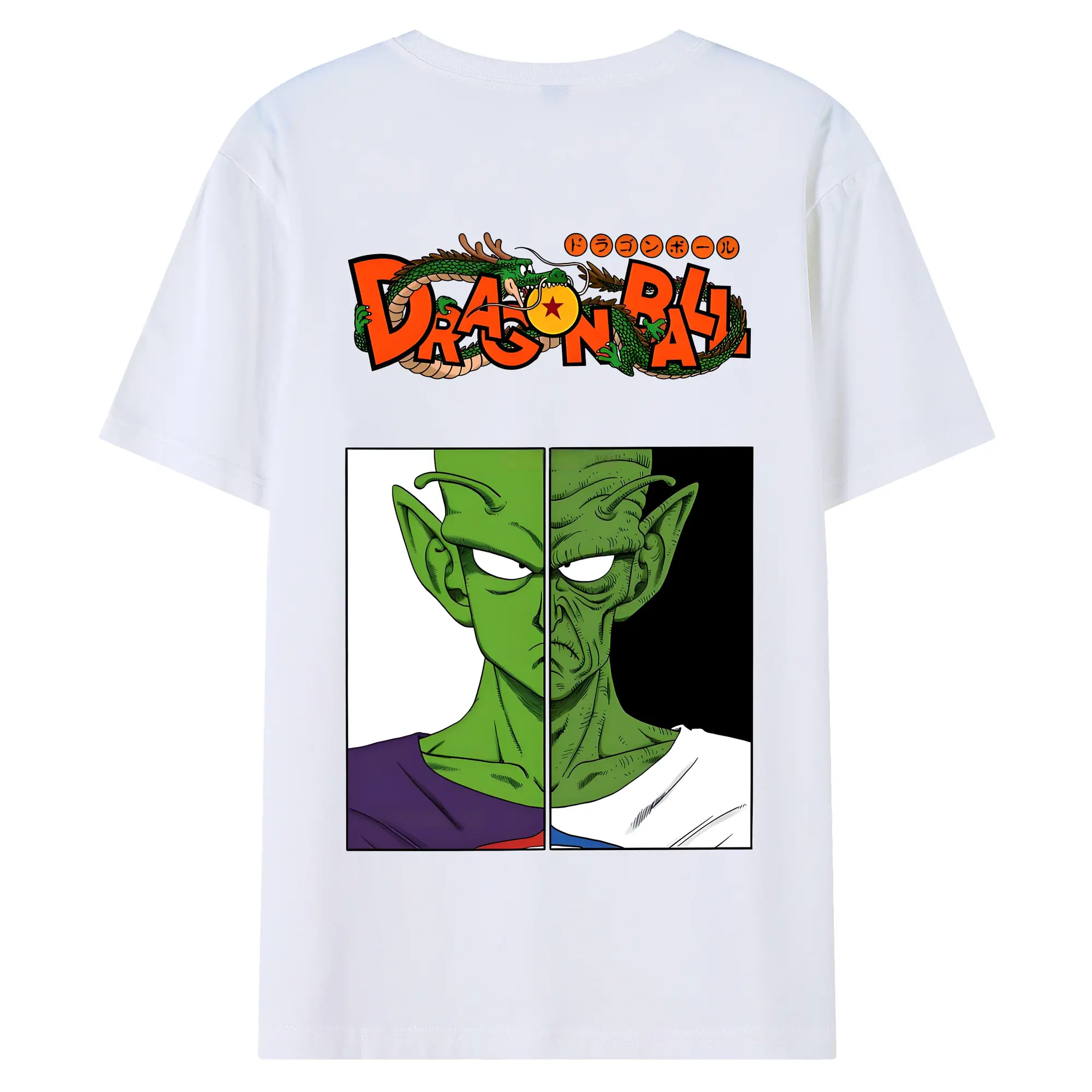 ドラゴンボール グッズ ピッコロ - 綿100％ 半袖Tシャツ ・ バックプリント ・ 快適 通気性 ・ 日常使い 散歩 スポーツ用