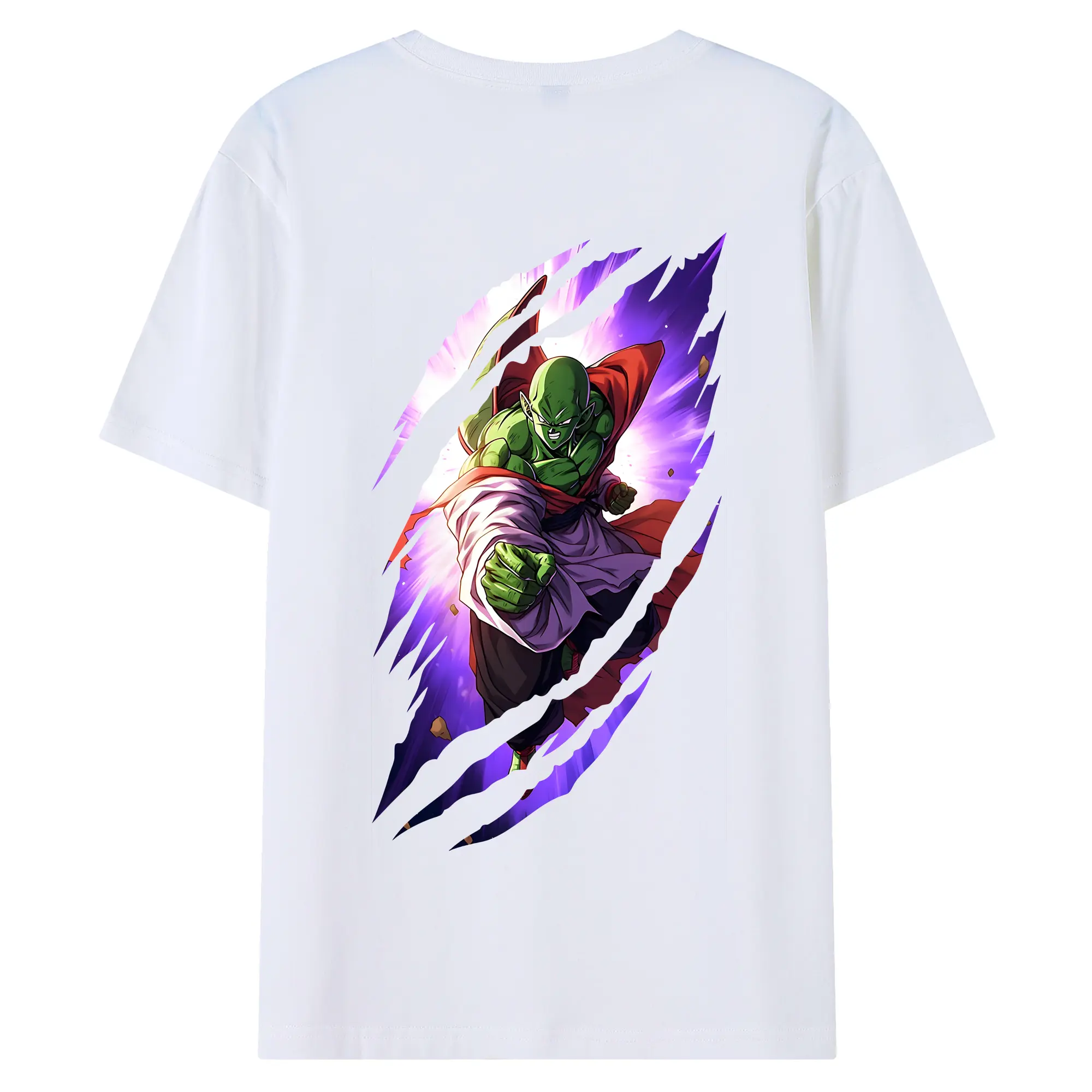 ドラゴンボール グッズ ピッコロ - 綿100％ 半袖Tシャツ ・ バックプリント ・ 快適 通気性 ・ 日常使い 散歩 スポーツ用