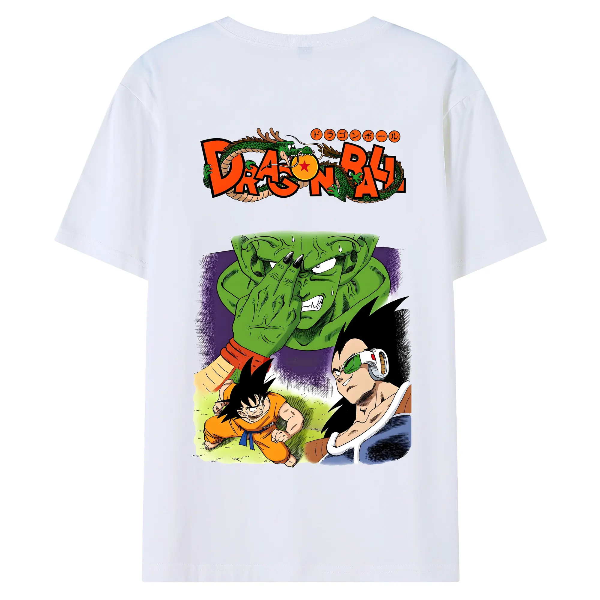 ドラゴンボール グッズ ピッコロ - 綿100％ 半袖Tシャツ ・ バックプリント ・ 快適 通気性 ・ 日常使い 散歩 スポーツ用