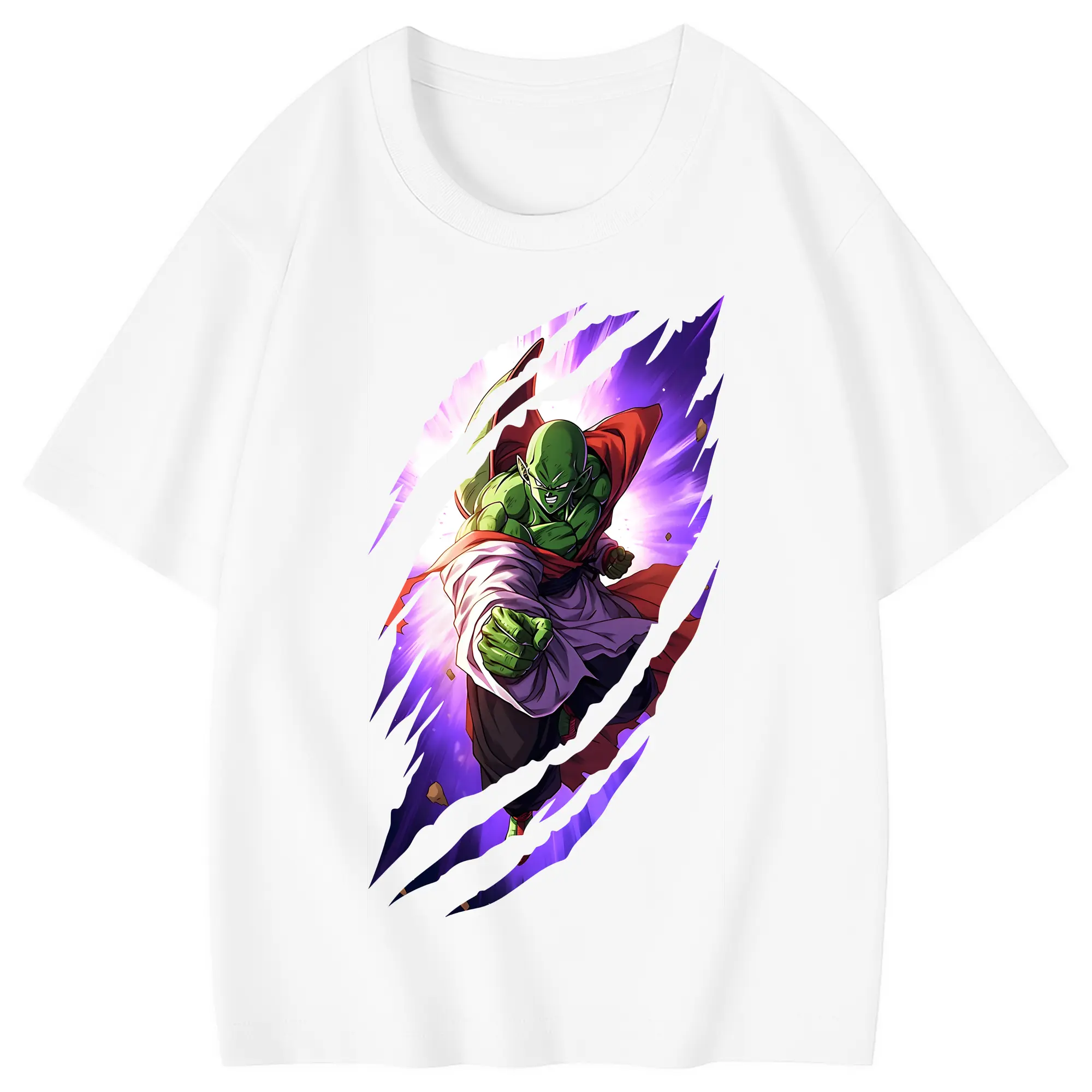 ドラゴンボール グッズ ピッコロ - 綿100％ キッズTシャツ ・ フロントプリント ・ 快適 通気性 ・ スポーツ カジュアル 散歩用