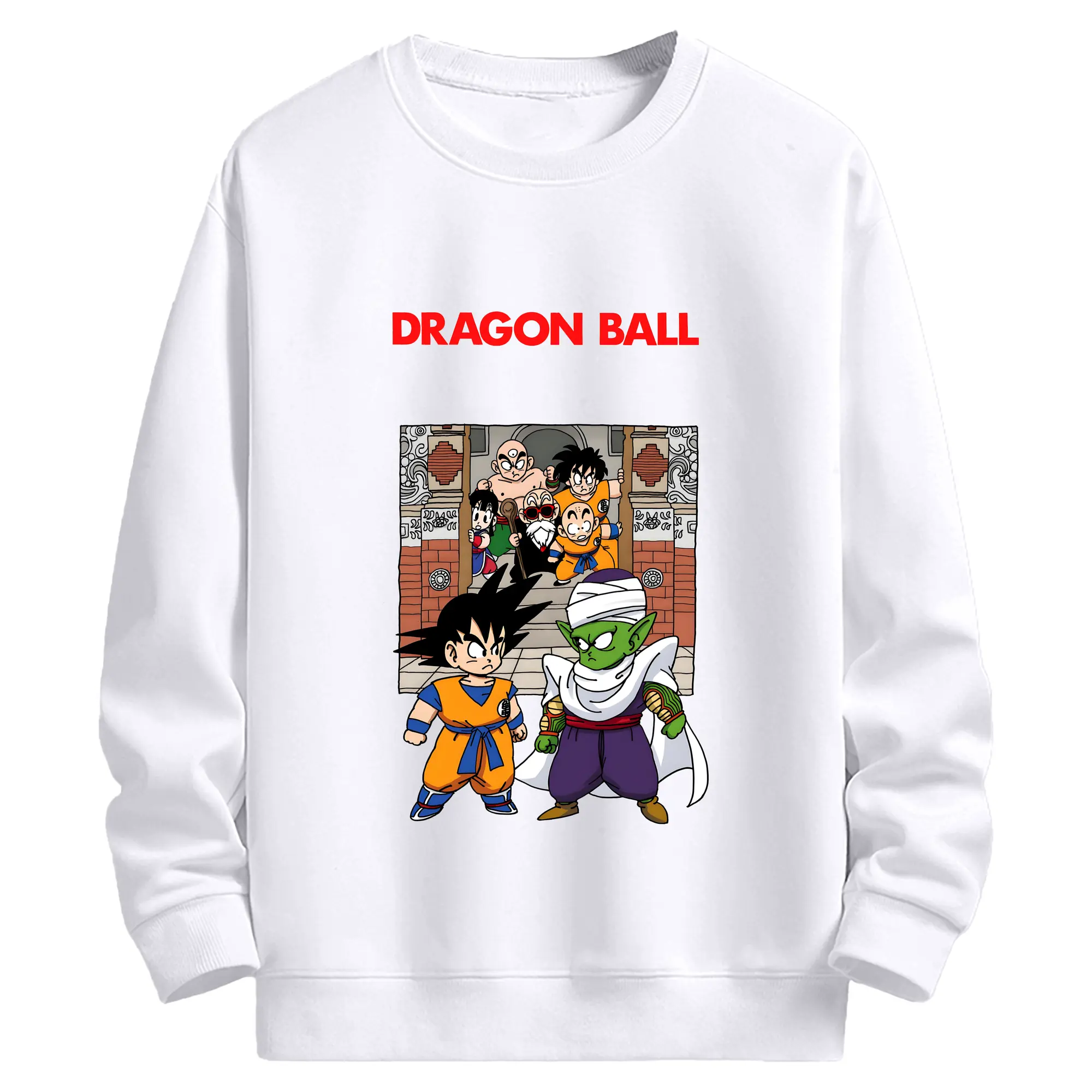 ドラゴンボール グッズ ピッコロ - 高品質 クルーネック スウェット ・ コットン59％ ポリエステル41％ ・ ユニセックス 長袖 トレーナー ・ カジュアル デイリー スポーツ 散歩用