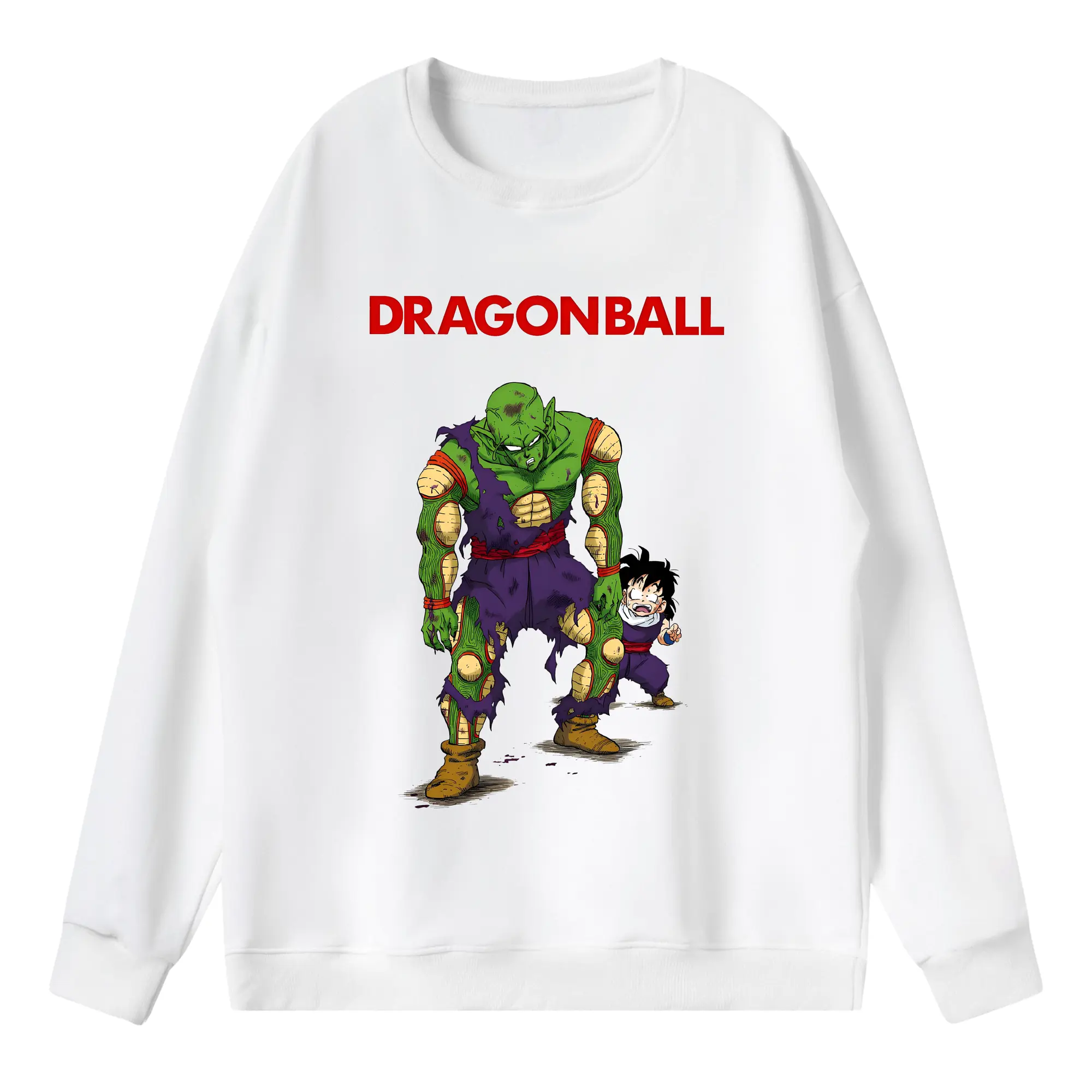 ドラゴンボール グッズ ピッコロ - 薄手 クルーネック スウェット 裏毛260g · ポリエステル 春秋向け カジュアル 男女兼用 · トレーナー デイリー スポーツ 散歩に最適