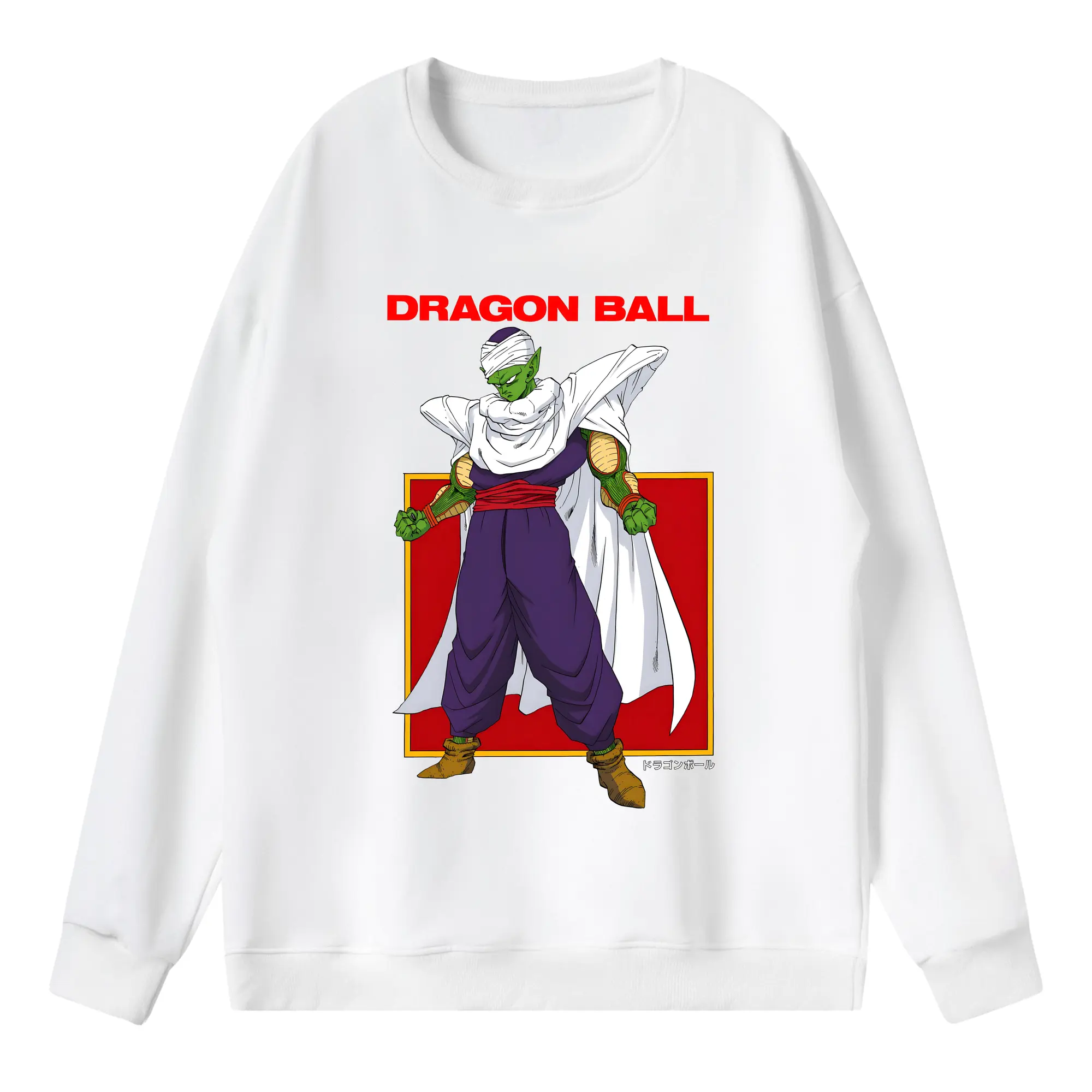 ドラゴンボール グッズ ピッコロ - 薄手 クルーネック スウェット 裏毛260g · ポリエステル 春秋向け カジュアル 男女兼用 · トレーナー デイリー スポーツ 散歩に最適