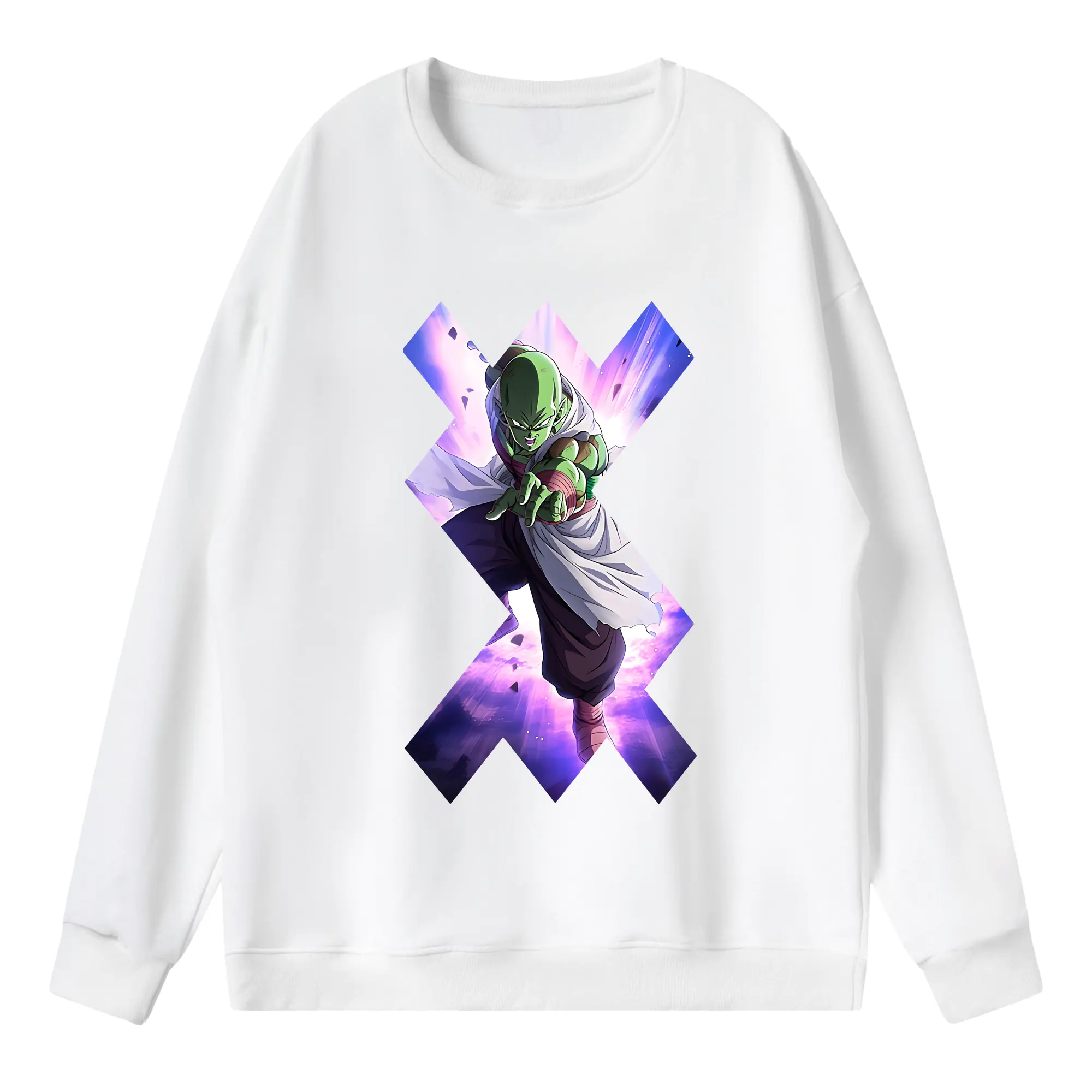 ドラゴンボール グッズ ピッコロ - 薄手 クルーネック スウェット 裏毛260g · ポリエステル 春秋向け カジュアル 男女兼用 · トレーナー デイリー スポーツ 散歩に最適