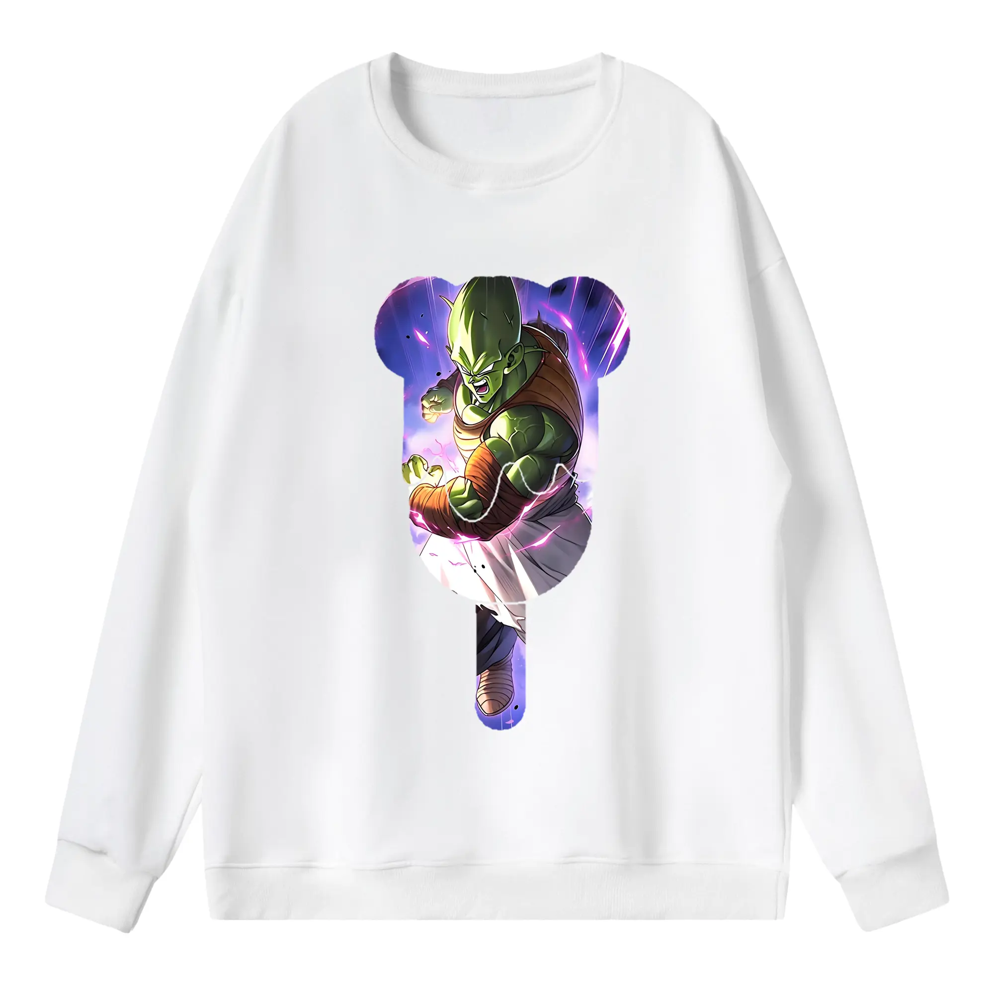 ドラゴンボール グッズ ピッコロ - 薄手 クルーネック スウェット 裏毛260g · ポリエステル 春秋向け カジュアル 男女兼用 · トレーナー デイリー スポーツ 散歩に最適