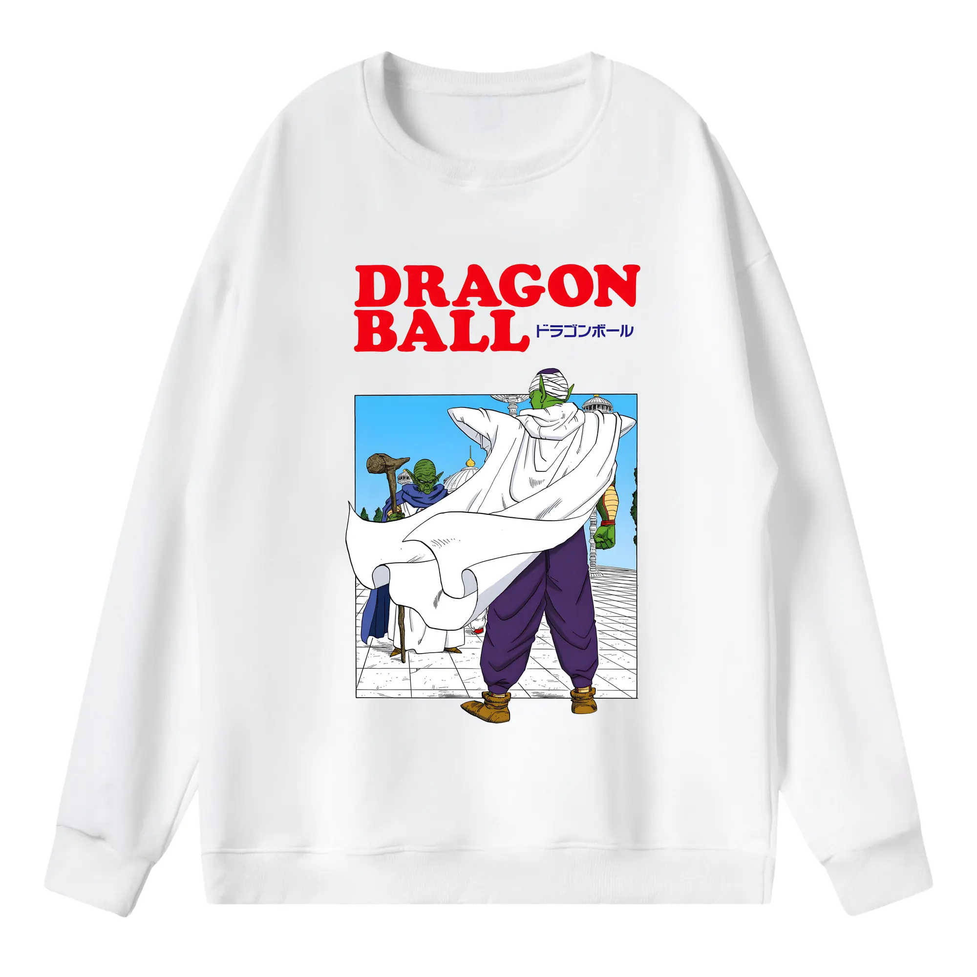 ドラゴンボール グッズ ピッコロ - 薄手 クルーネック スウェット 裏毛260g · ポリエステル 春秋向け カジュアル 男女兼用 · トレーナー デイリー スポーツ 散歩に最適