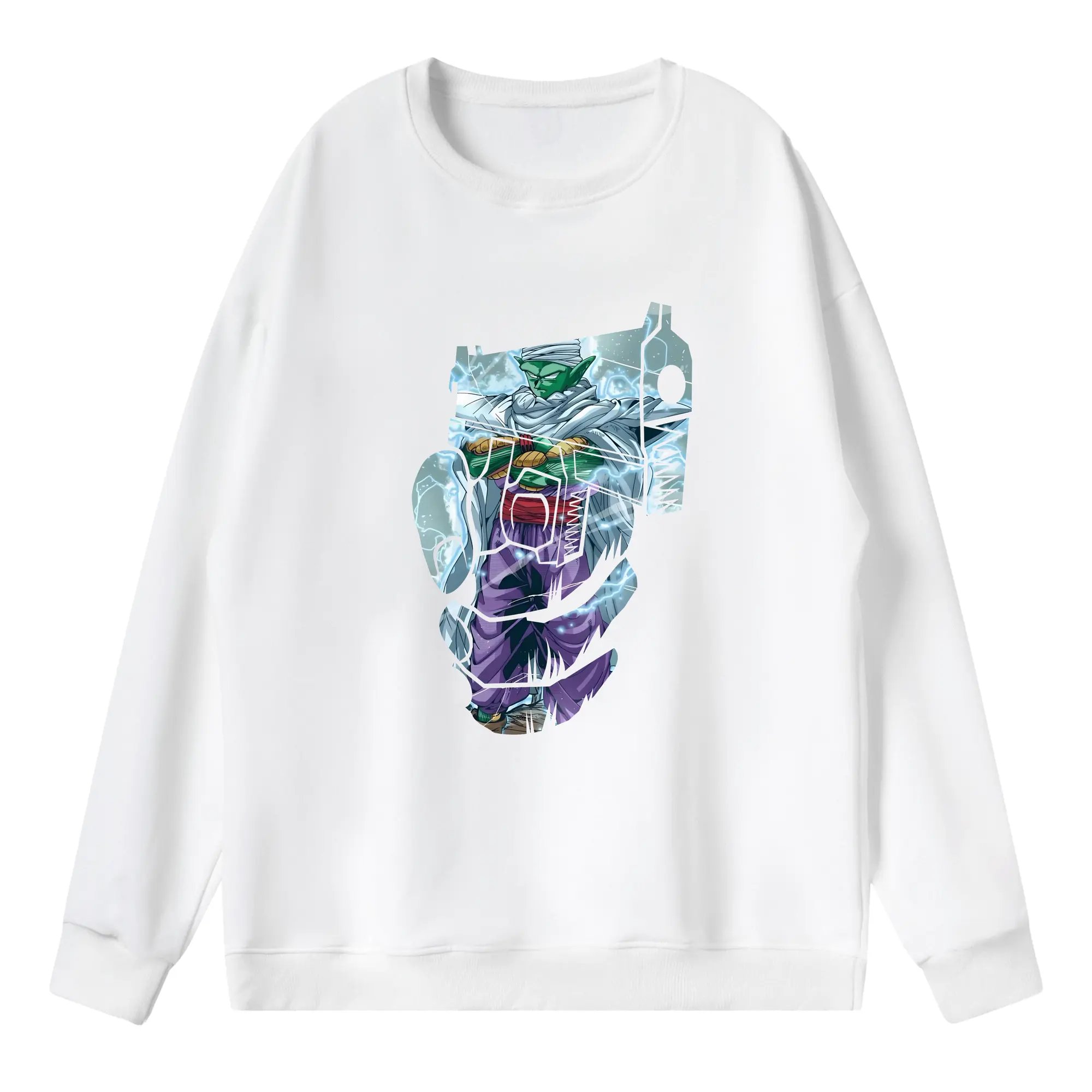 ドラゴンボール グッズ ピッコロ - 薄手 クルーネック スウェット 裏毛260g · ポリエステル 春秋向け カジュアル 男女兼用 · トレーナー デイリー スポーツ 散歩に最適