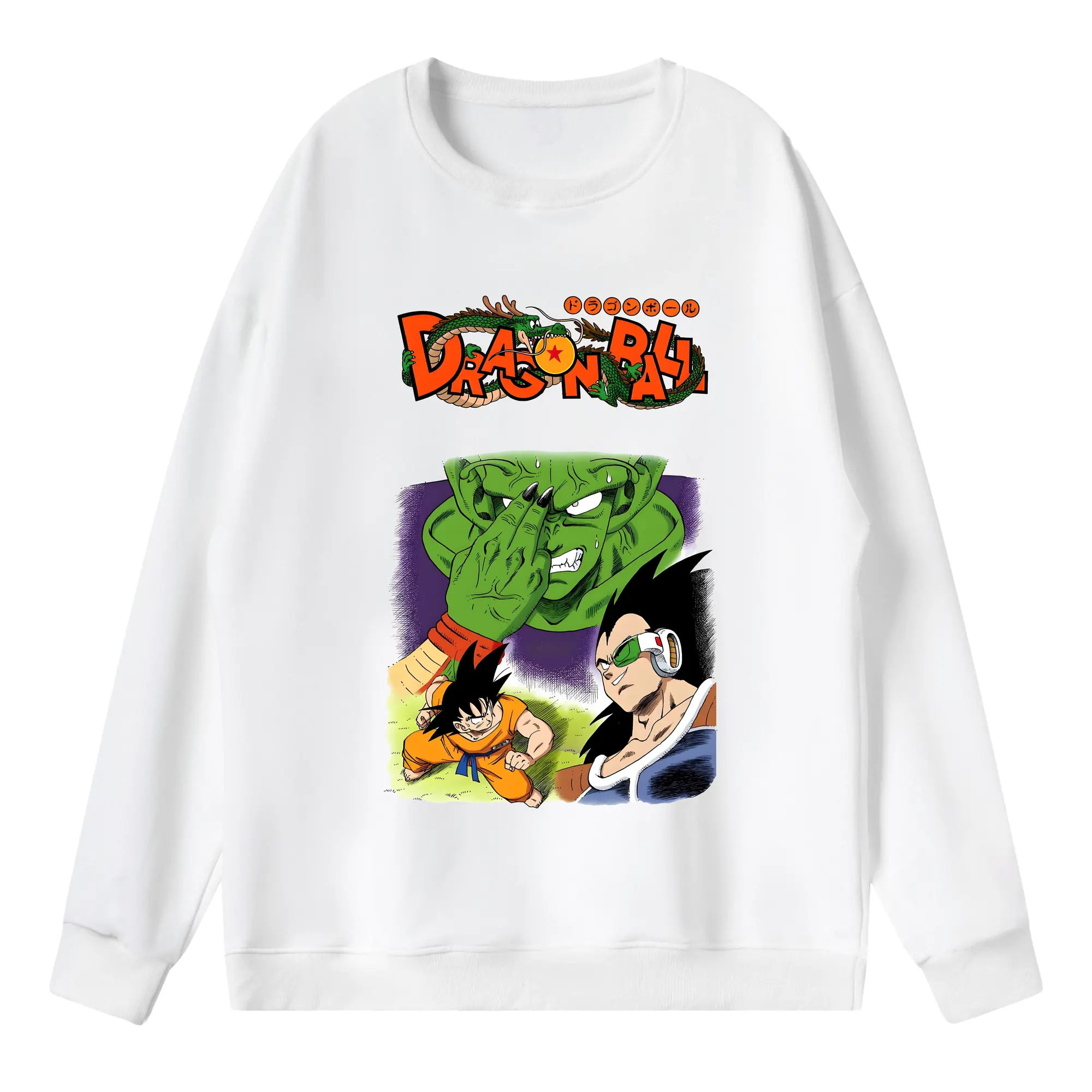 ドラゴンボール グッズ ピッコロ - 薄手 クルーネック スウェット 裏毛260g · ポリエステル 春秋向け カジュアル 男女兼用 · トレーナー デイリー スポーツ 散歩に最適