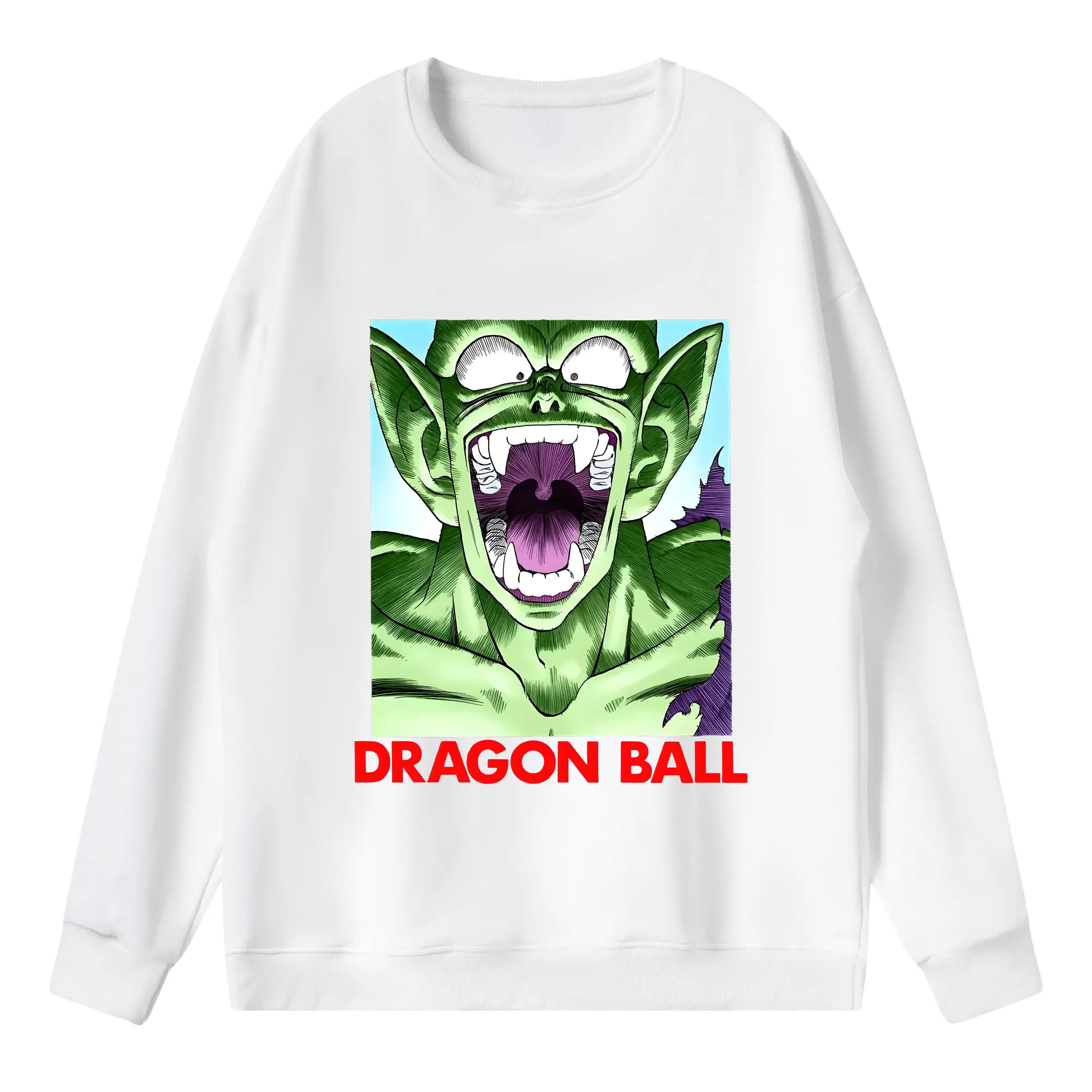 ドラゴンボール グッズ ピッコロ - 薄手 クルーネック スウェット 裏毛260g · ポリエステル 春秋向け カジュアル 男女兼用 · トレーナー デイリー スポーツ 散歩に最適