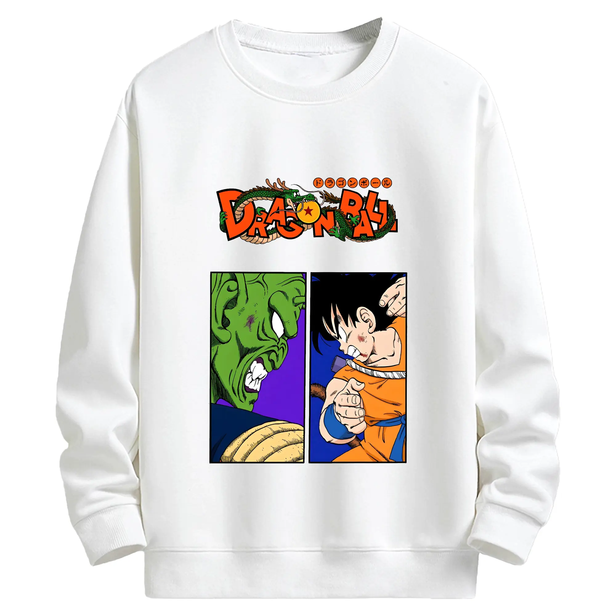 ドラゴンボール グッズ ピッコロ - キッズ クルーネックスウェットシャツ ・ フロントプリント ・ 綿80％ ポリエステル20％ ・ 快適 通学 スポーツ 日常使い お散歩用