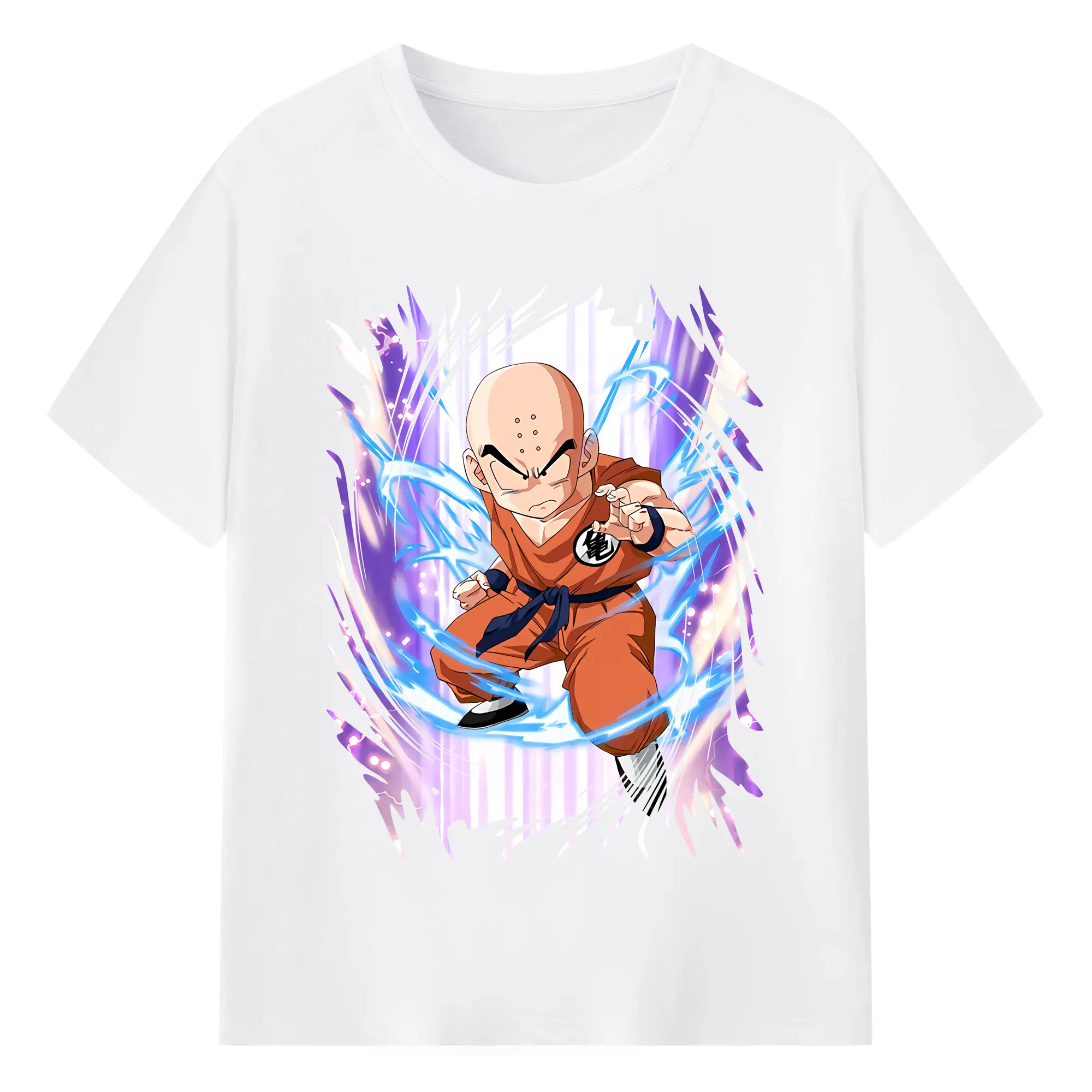 ドラゴンボール グッズクリリン - 綿100％ 半袖Tシャツ ・ フロントプリント ・ 快適 通気性 ・ 日常使い 散歩 スポーツ用