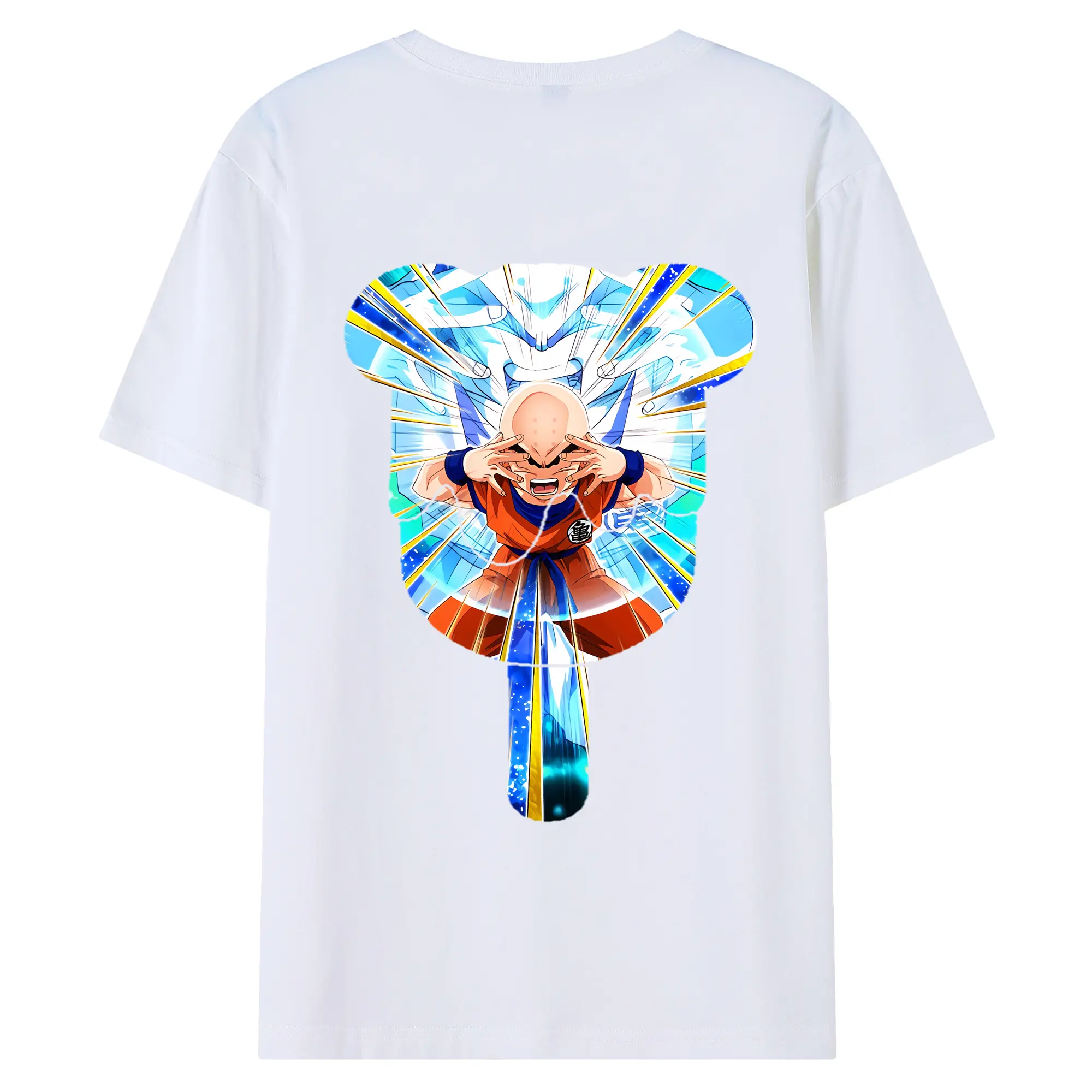 ドラゴンボール グッズクリリン - 綿100％ 半袖Tシャツ ・ バックプリント ・ 快適 通気性 ・ 日常使い 散歩 スポーツ用