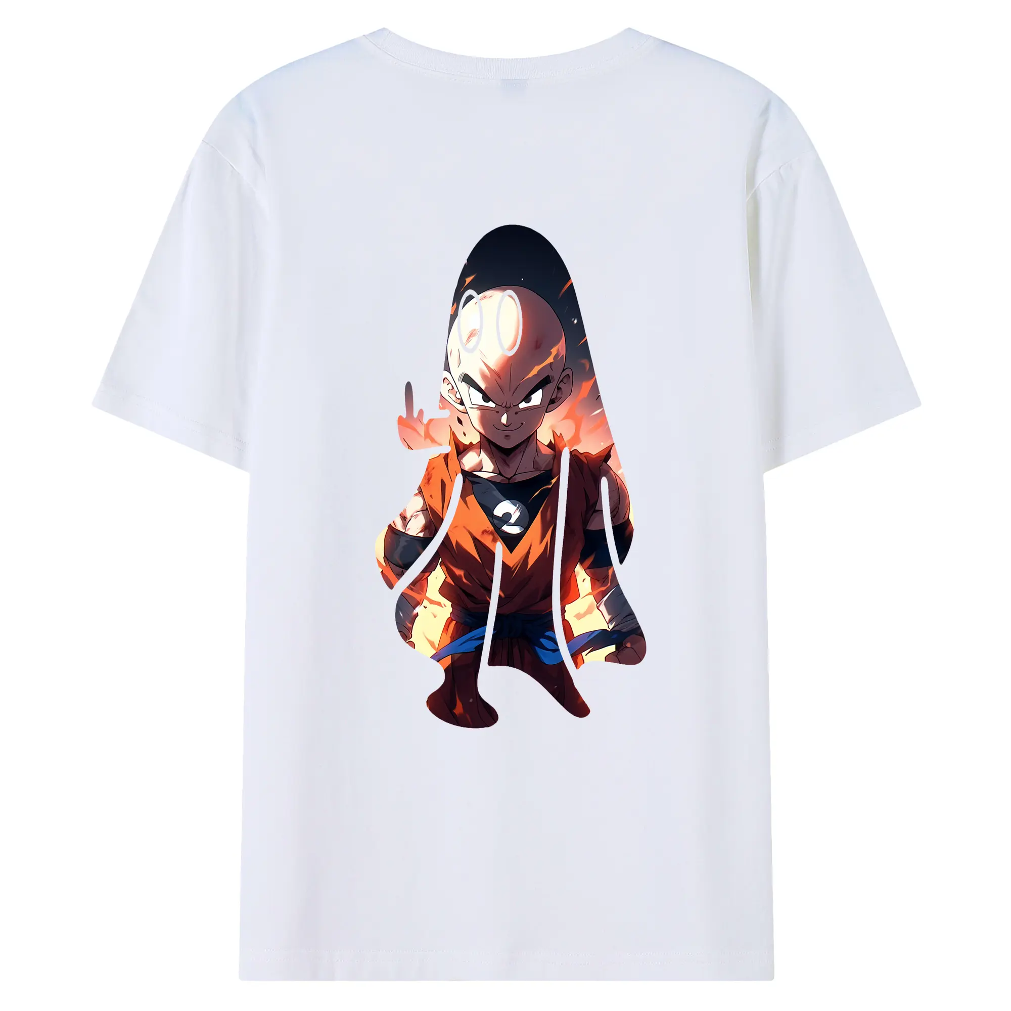 ドラゴンボール グッズクリリン - 綿100％ 半袖Tシャツ ・ バックプリント ・ 快適 通気性 ・ 日常使い 散歩 スポーツ用