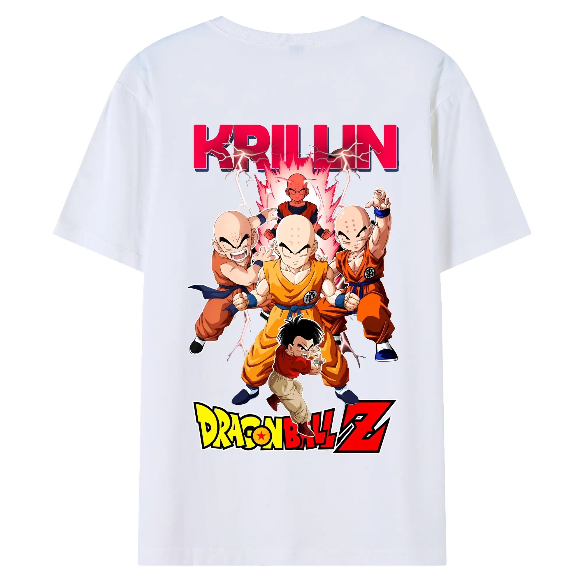 ドラゴンボール グッズクリリン - 綿100％ 半袖Tシャツ ・ バックプリント ・ 快適 通気性 ・ 日常使い 散歩 スポーツ用
