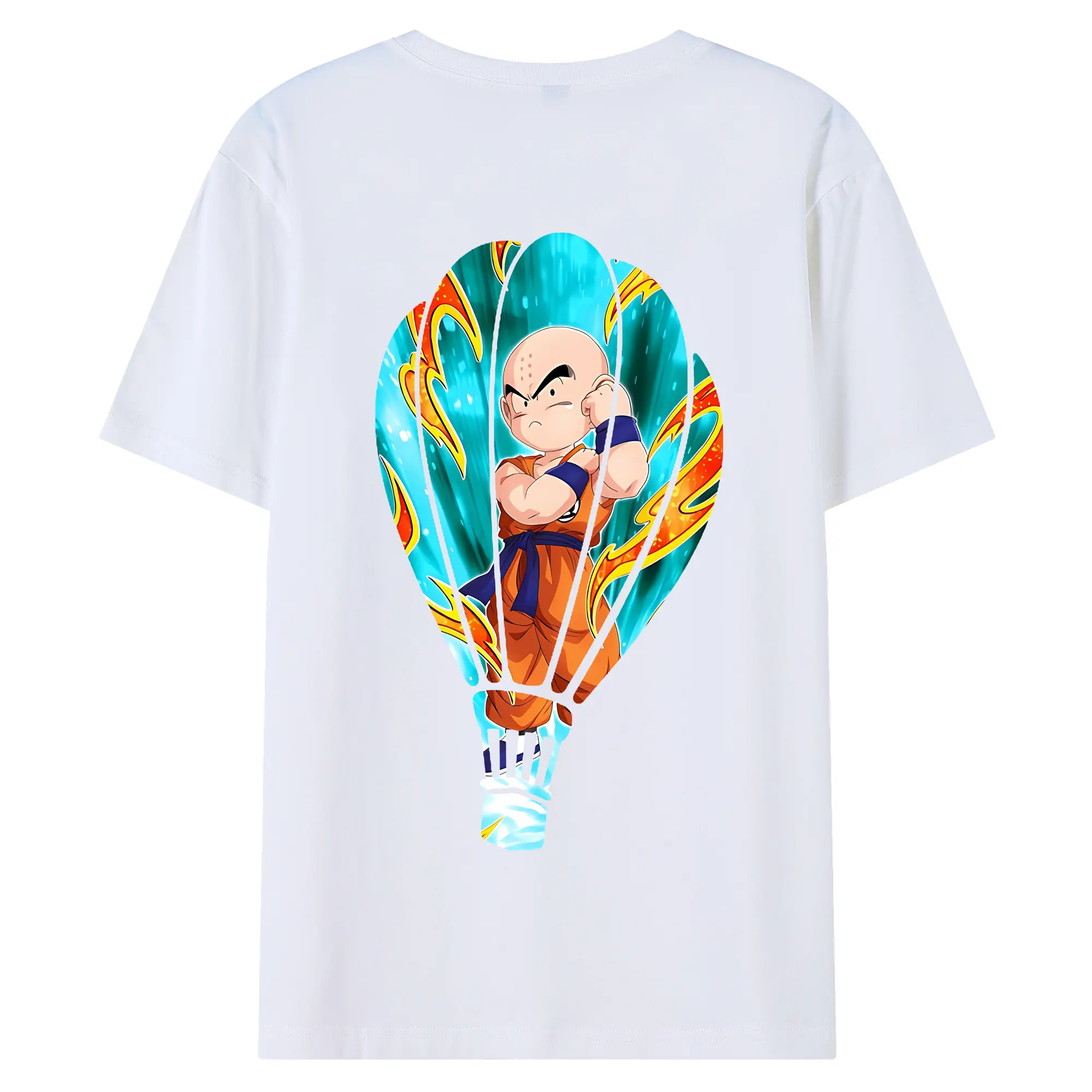 ドラゴンボール グッズクリリン - 綿100％ 半袖Tシャツ ・ バックプリント ・ 快適 通気性 ・ 日常使い 散歩 スポーツ用