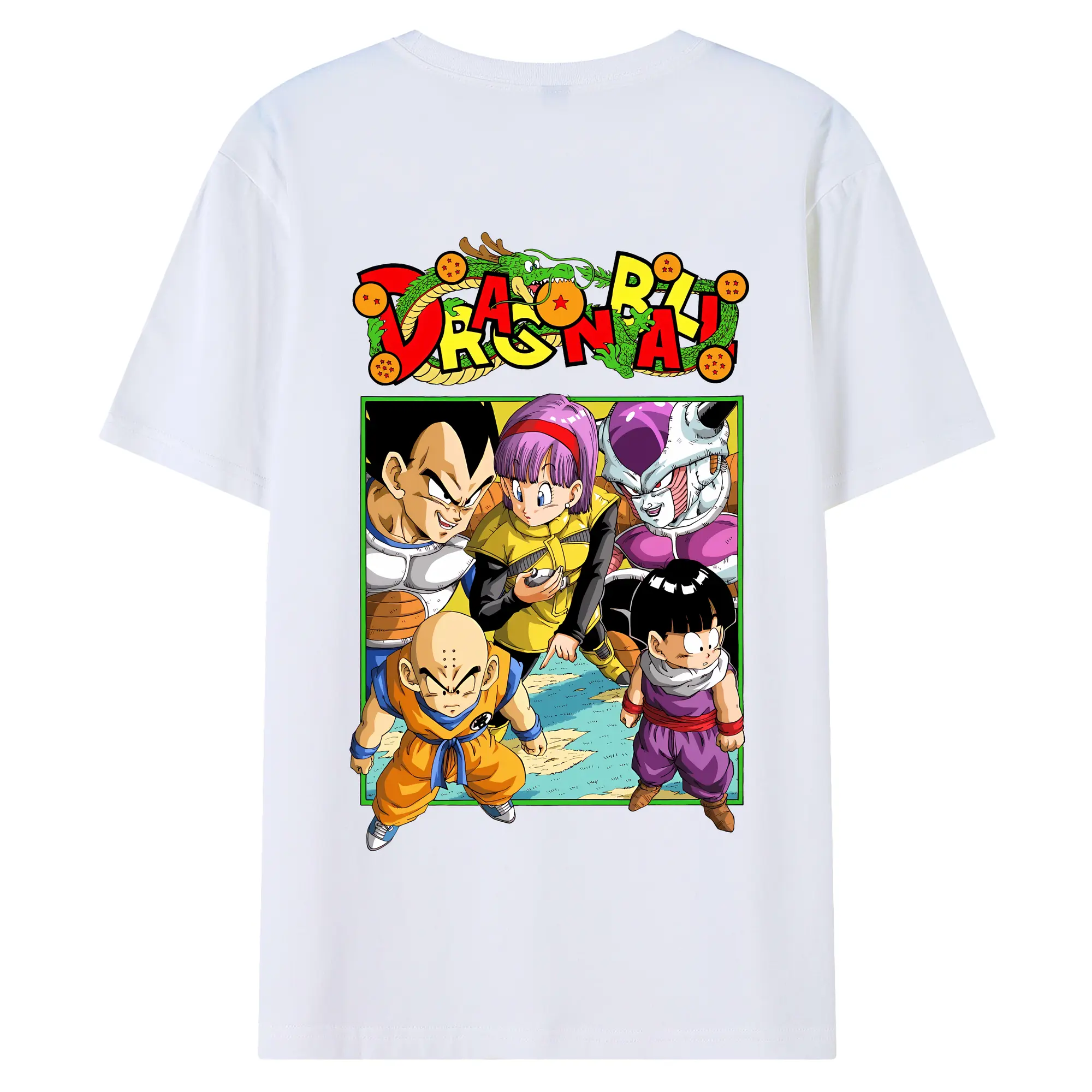 ドラゴンボール グッズクリリン - 綿100％ 半袖Tシャツ ・ バックプリント ・ 快適 通気性 ・ 日常使い 散歩 スポーツ用