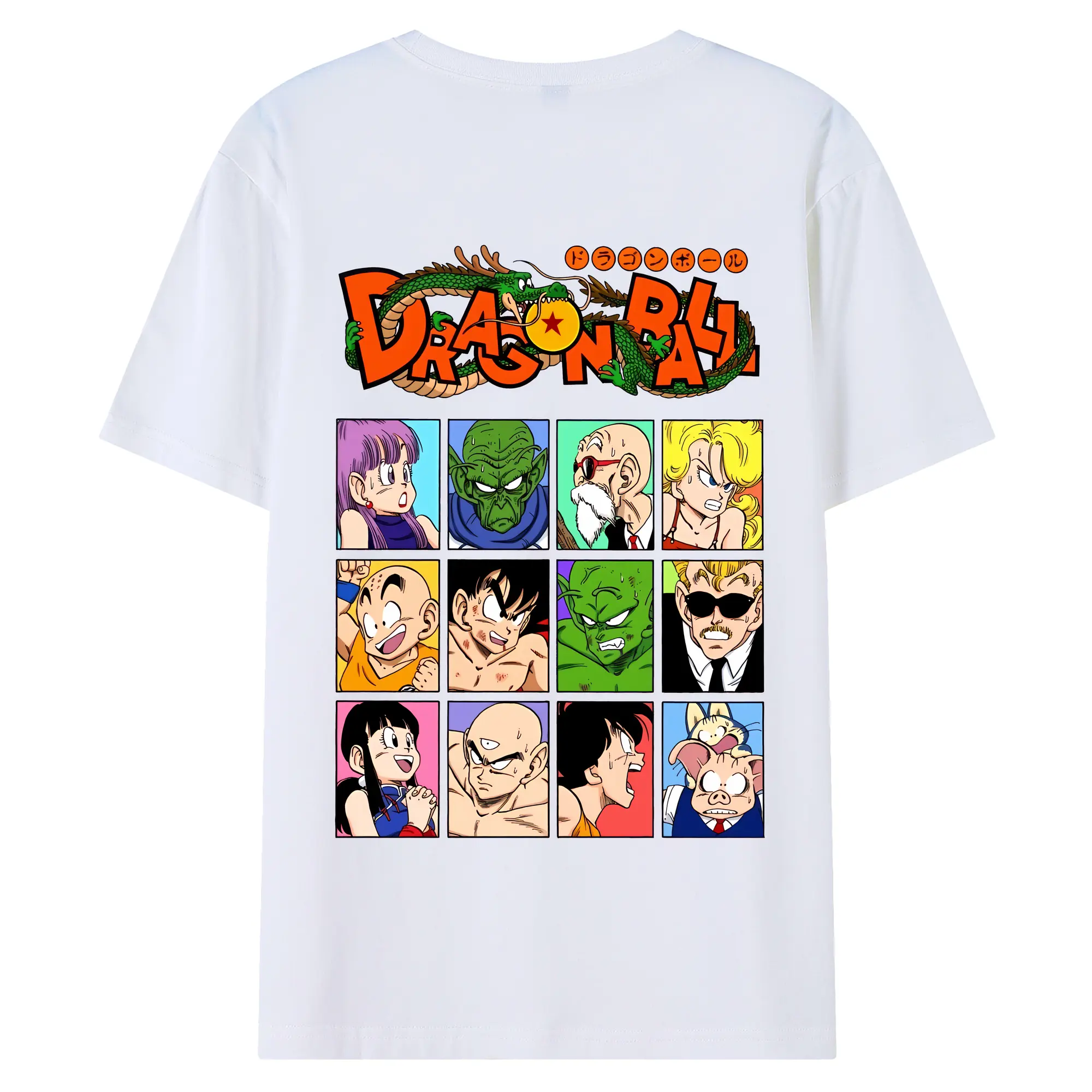 ドラゴンボール グッズクリリン - 綿100％ 半袖Tシャツ ・ バックプリント ・ 快適 通気性 ・ 日常使い 散歩 スポーツ用